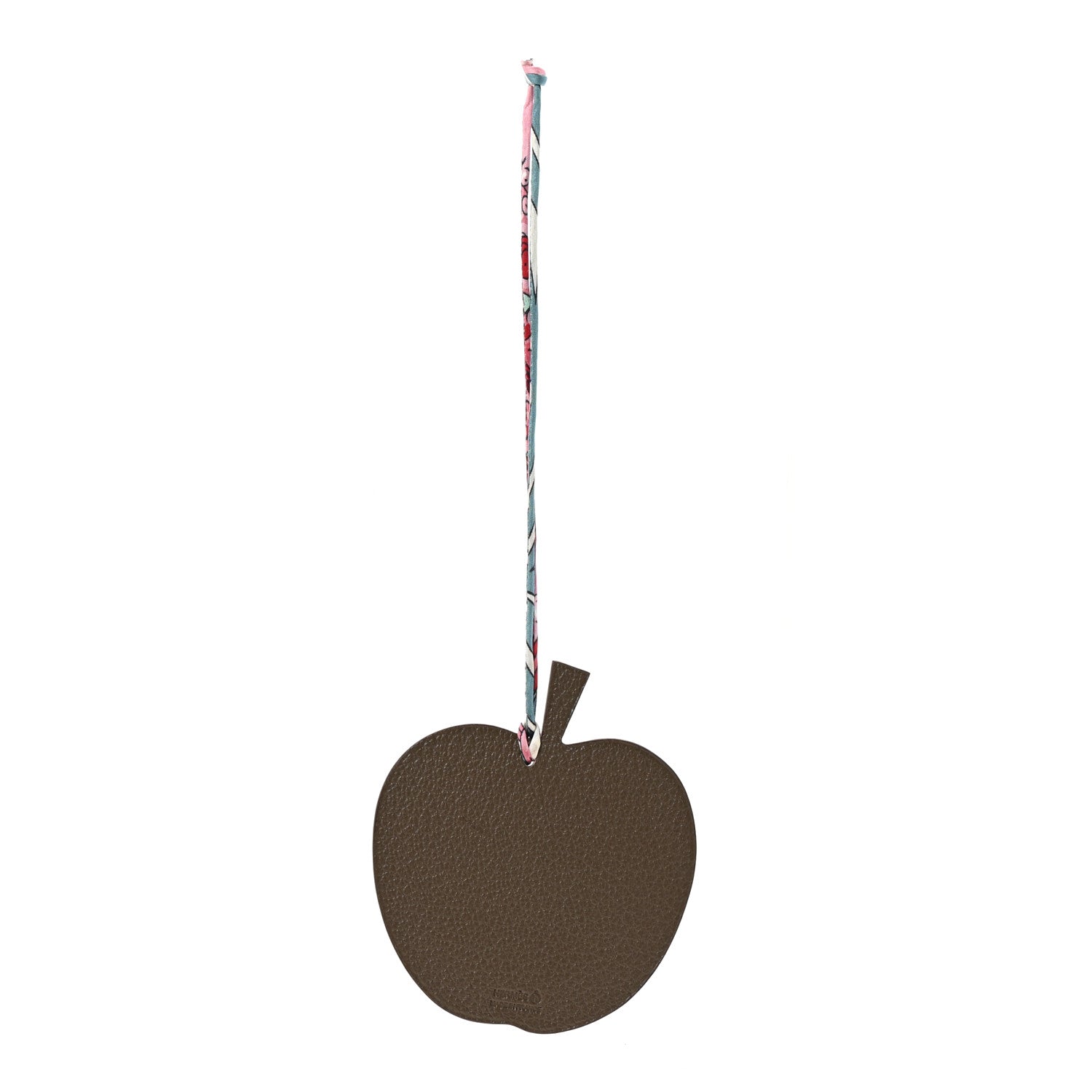 Taurillon Clemence Chevre Mysore Silk Petit H Apple Leaf Bag Charm Rouge Bleu Multicolor