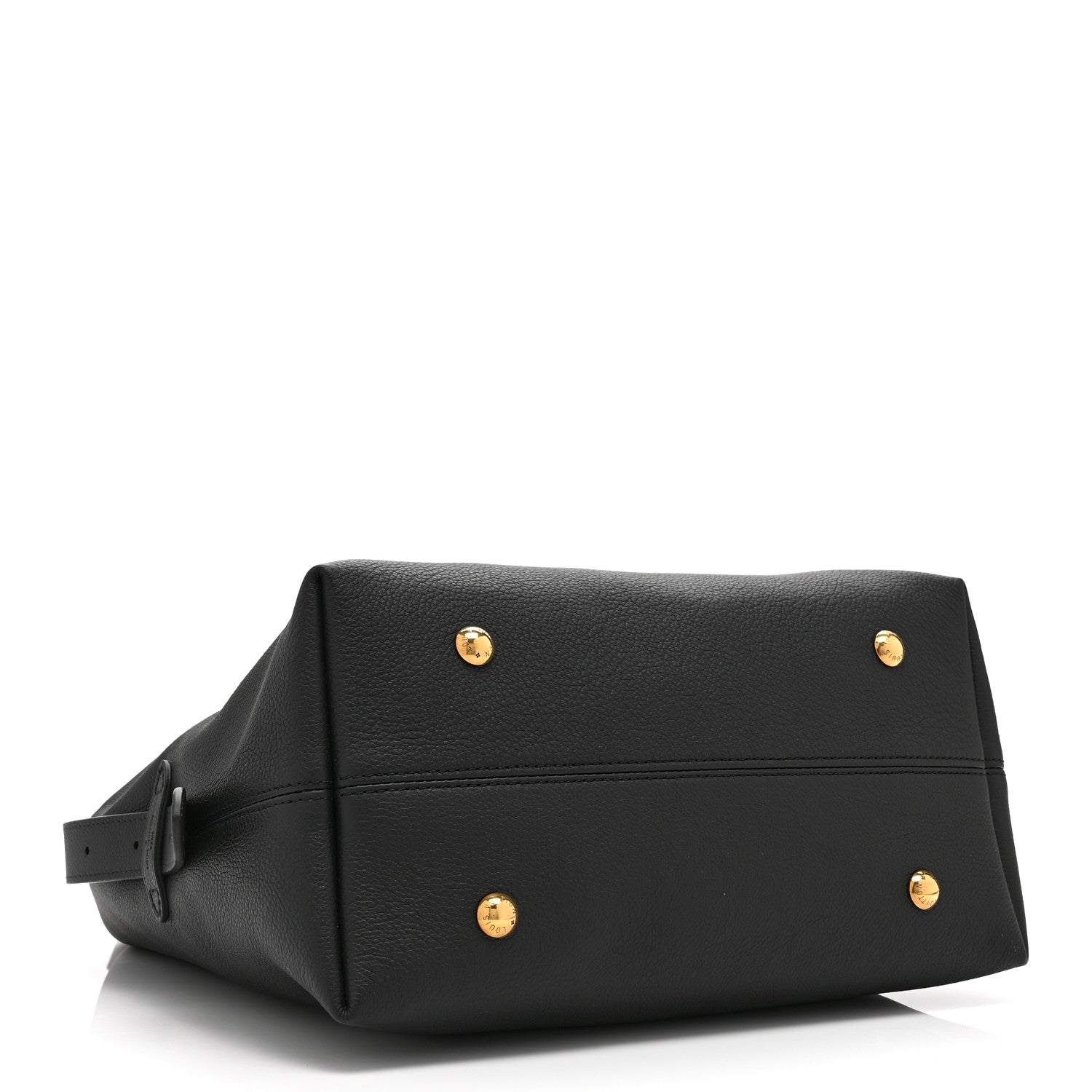 Grained Calfskin Low Key Hobo MM Black