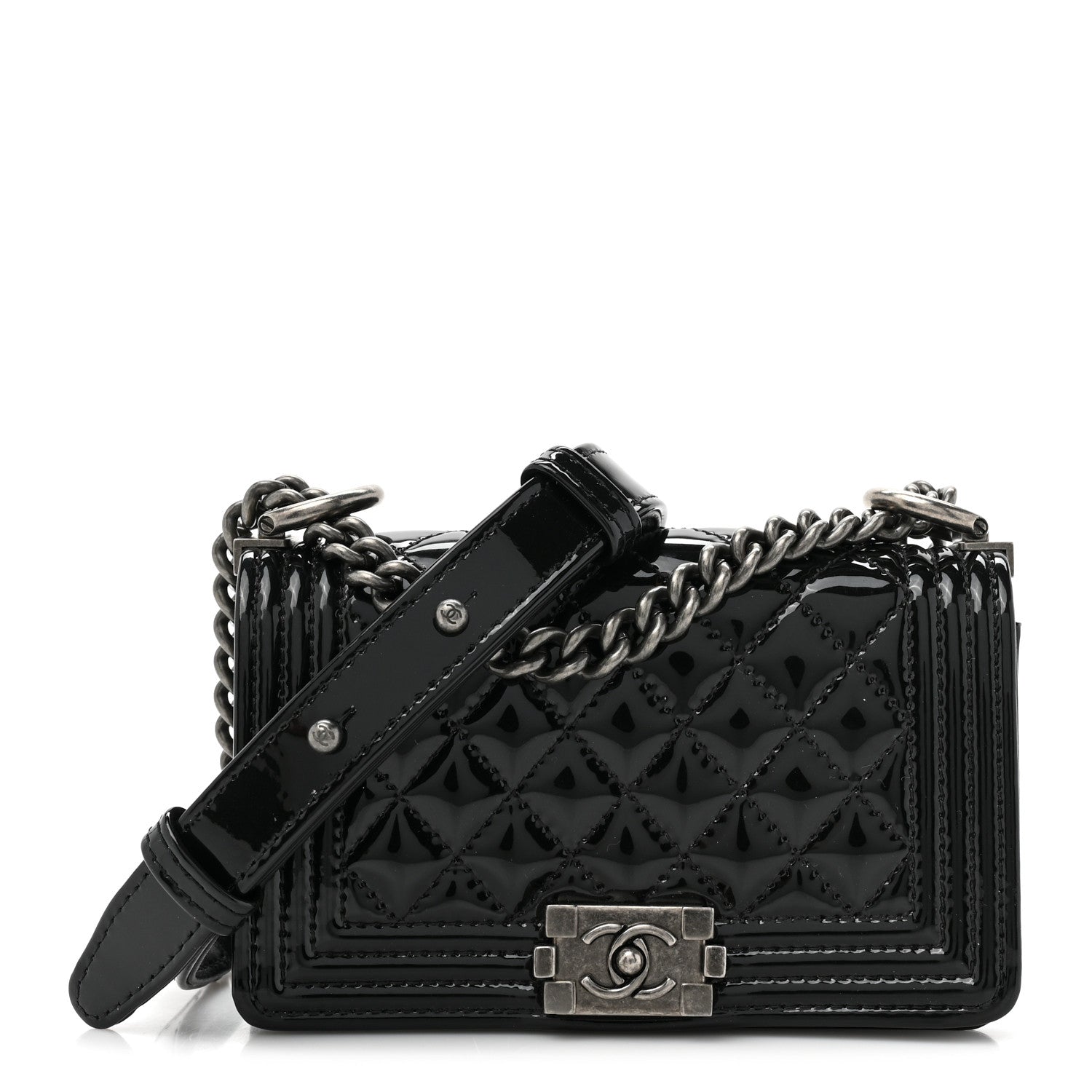 Lambskin Calfskin Tweed Success Story Set of 4 Minis Bags Black