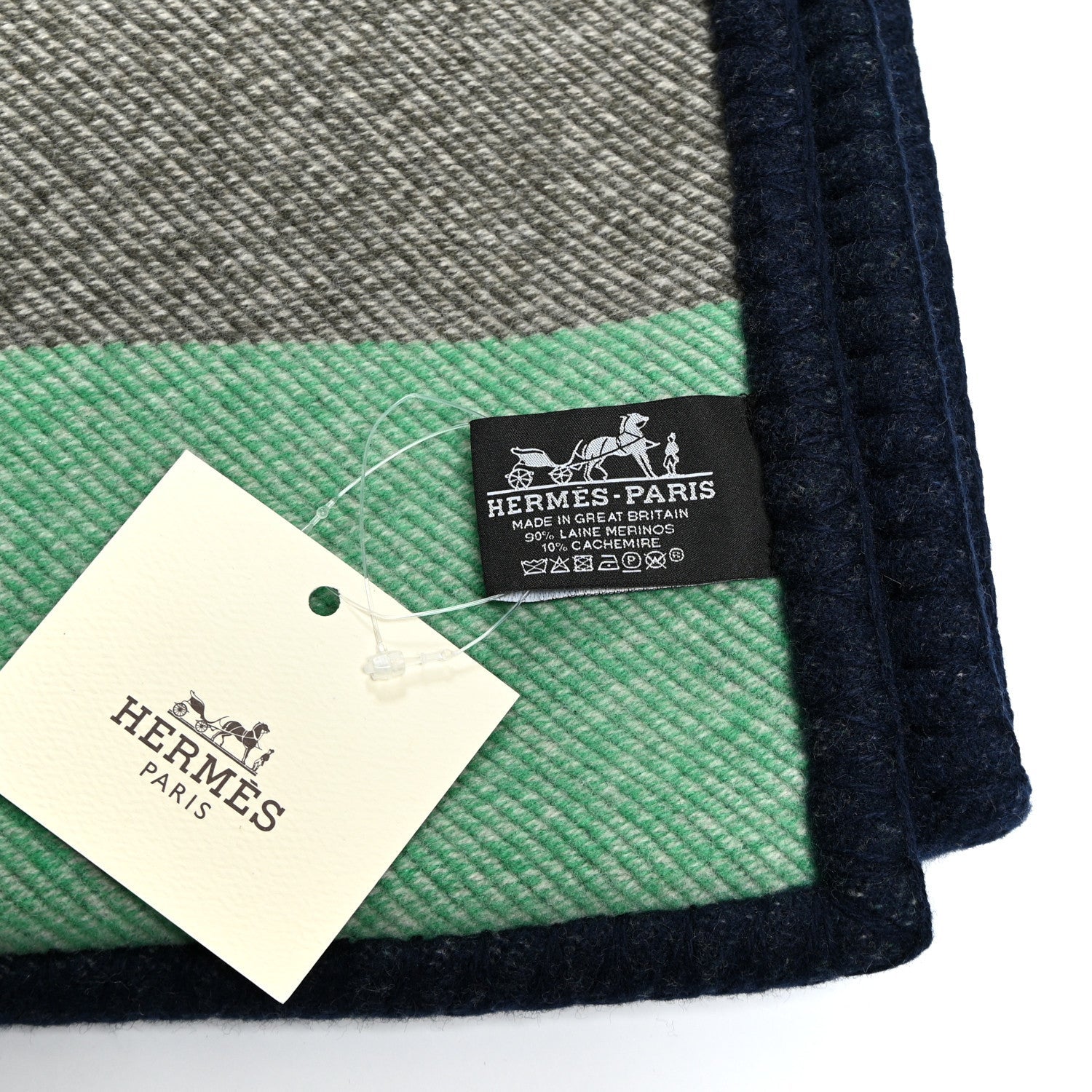 Wool Cashmere Avalon Enigmatic Blanket Navy