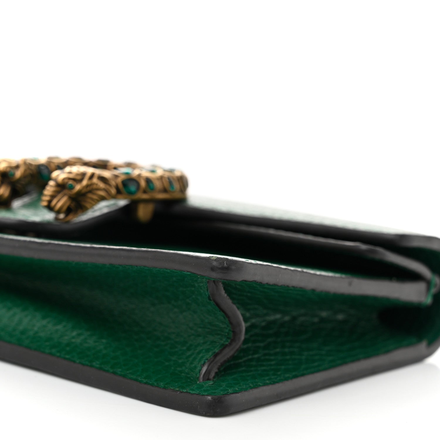 Dollar Calfskin Crystal Super Mini Dionysus Shoulder Bag Emerald