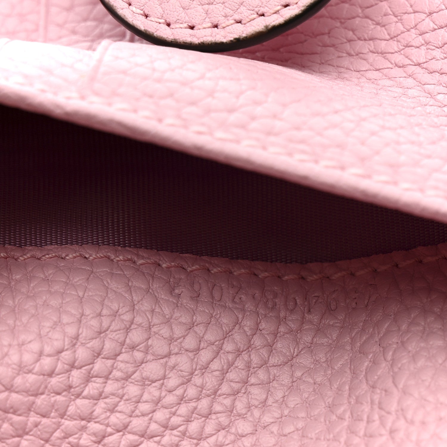 Piuma Calfskin Medium Bamboo Double G Wallet Pink
