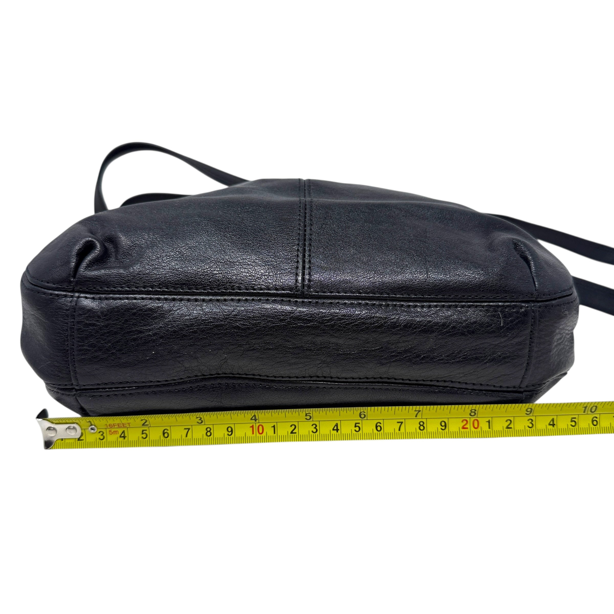 Ashley Leather Hobo Bag With Snake Trim Designer By Coach, Size: Medium