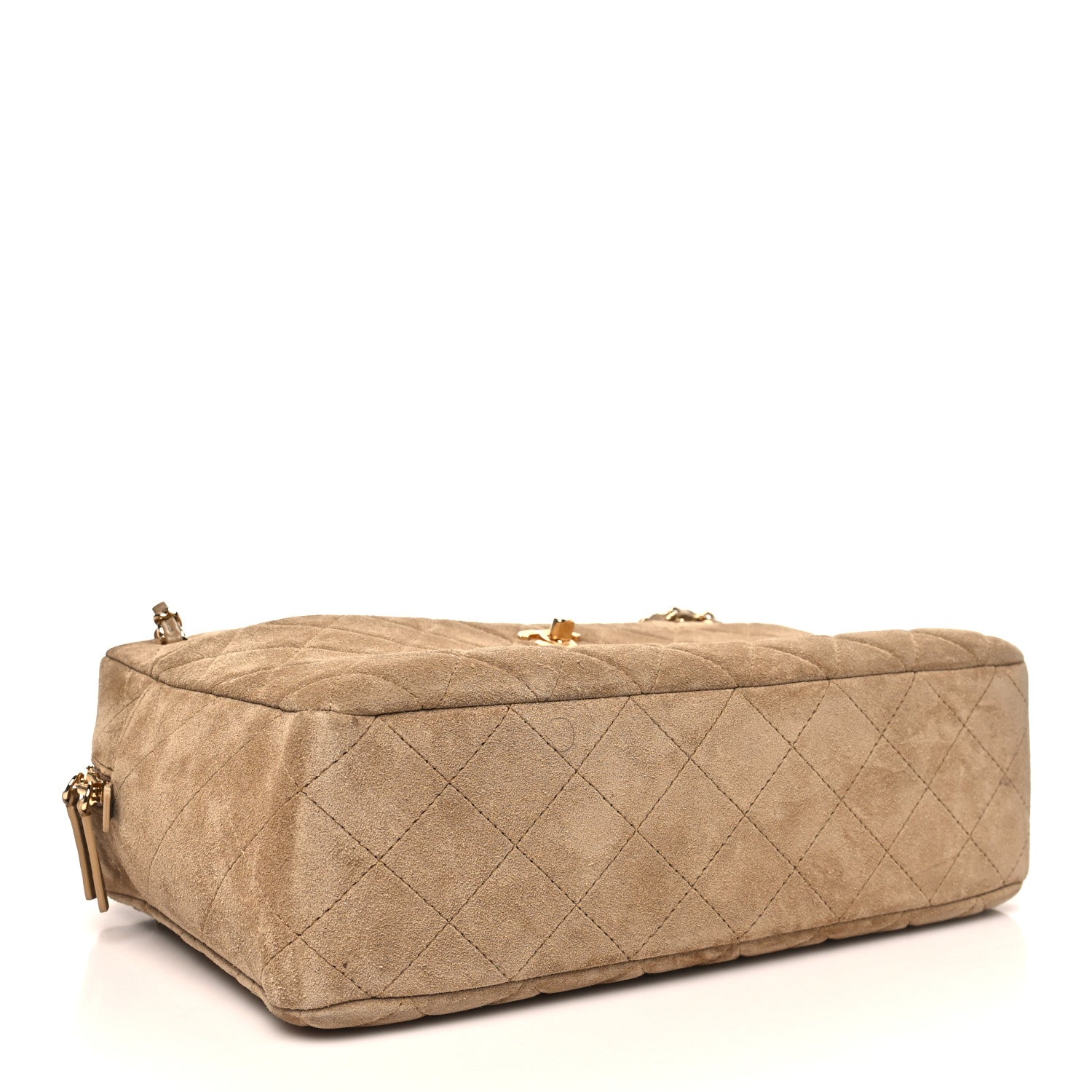 Suede Quilted Camerissimo Case Beige