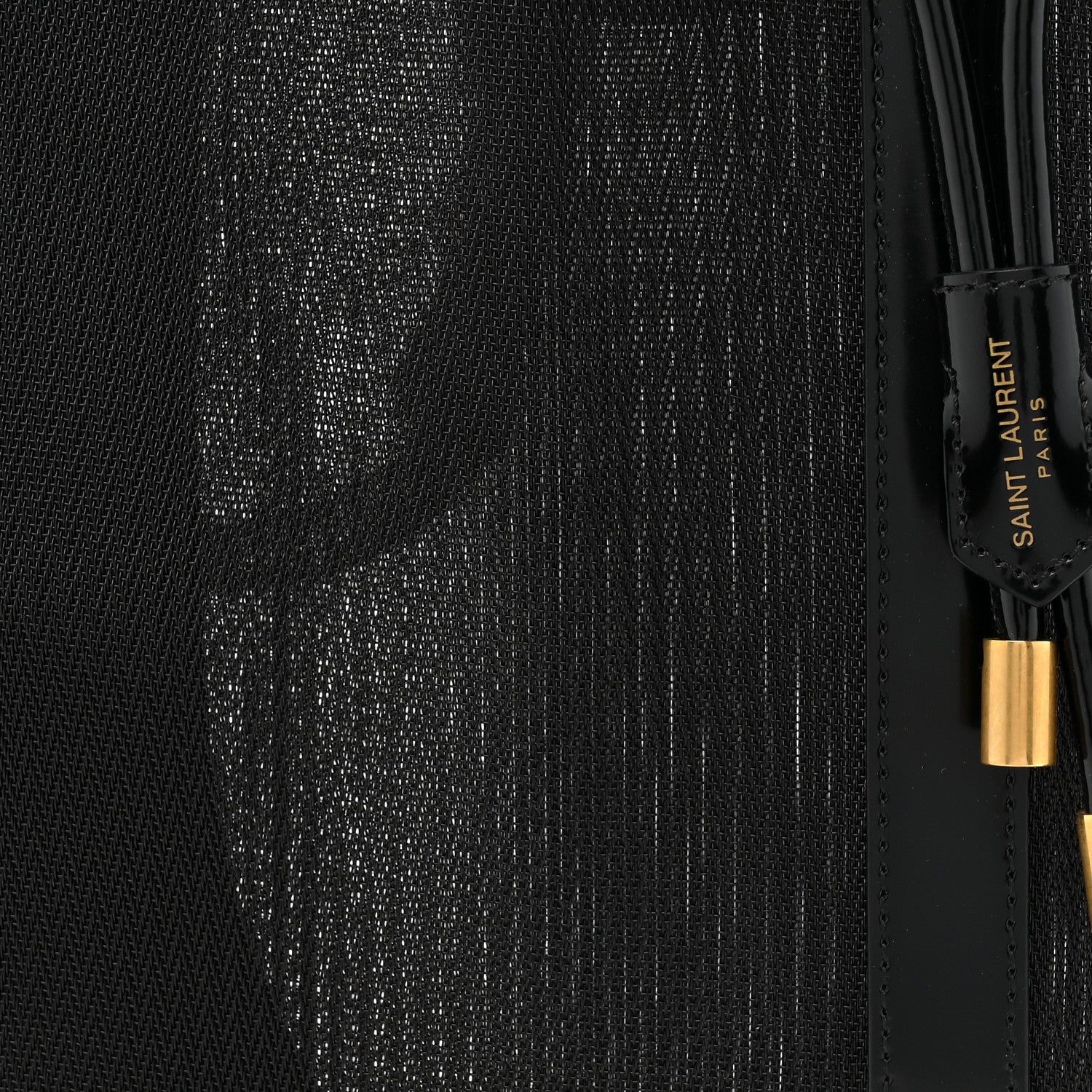 Mesh Patent Daryl Shoulder Bag Black