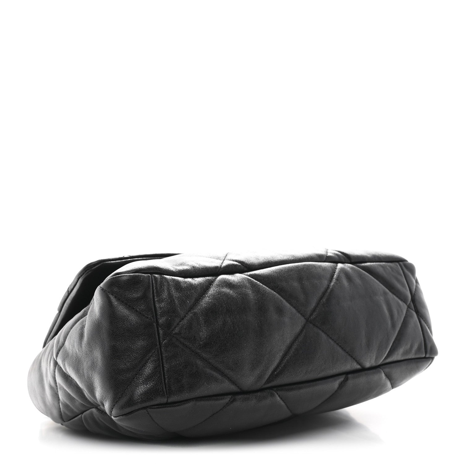 Lambskin Quilted Large Chanel 19 Flap Black
