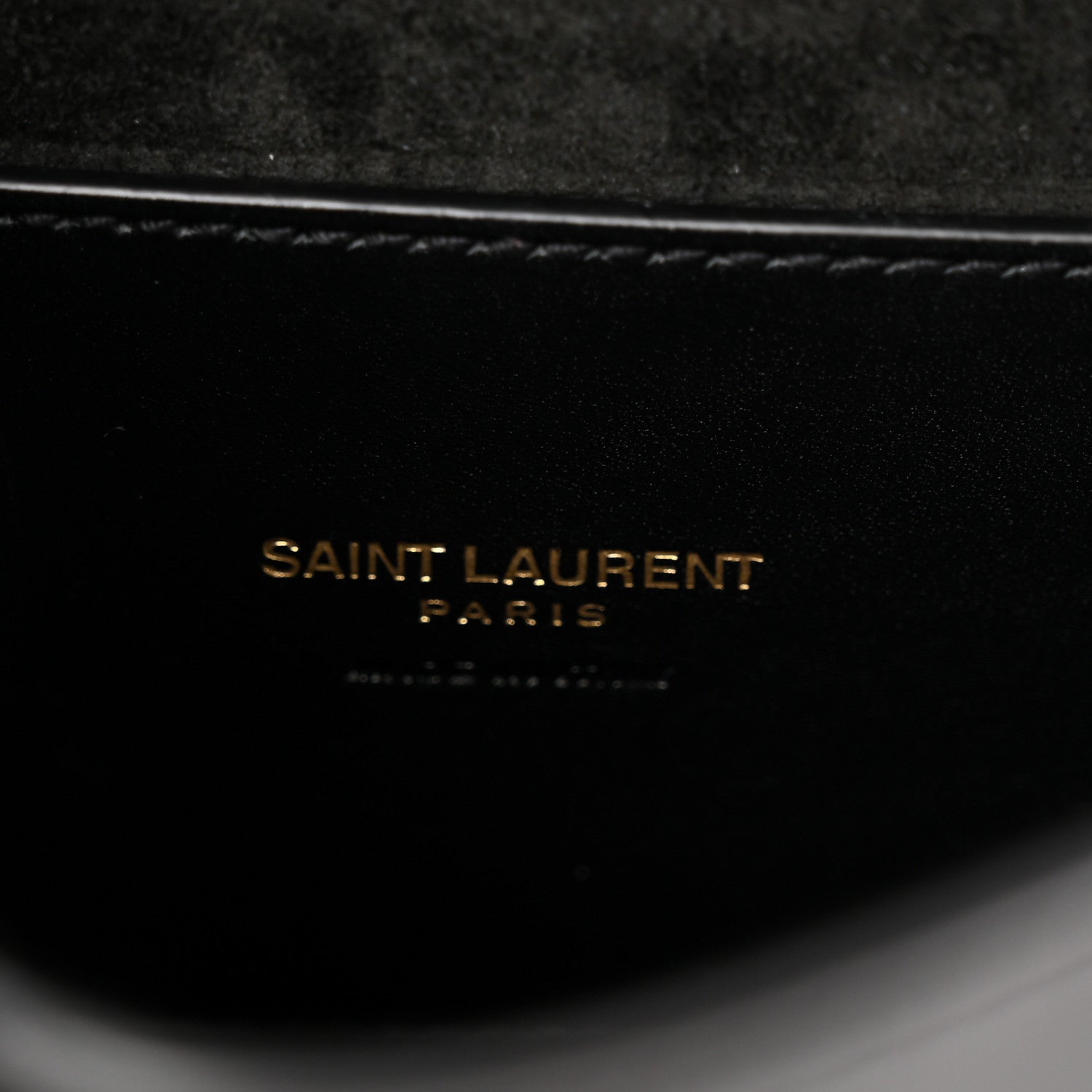 Patent Calfskin Classic Monogram Small Kaia Satchel Black