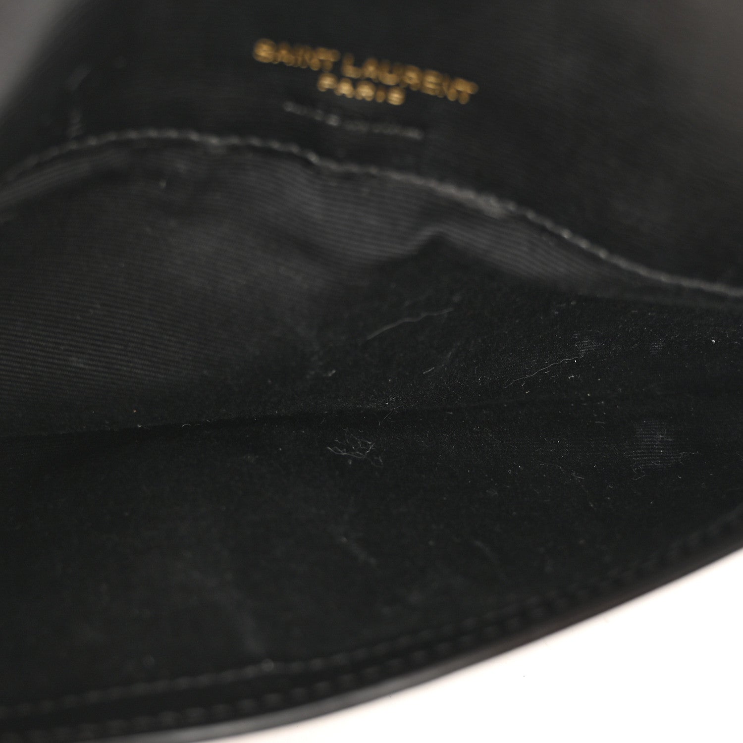 Smooth Calfskin Monogram Phone Holder Crossbody Black