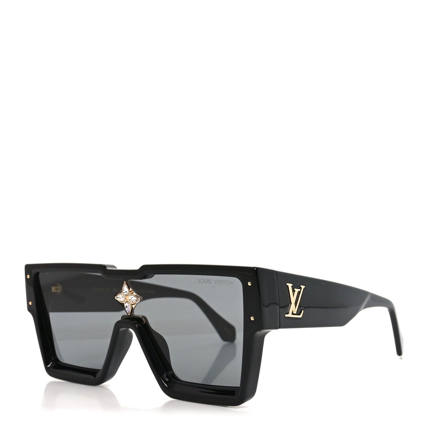 Acetate Swarovski Crystal Cyclone Sunglasses Z1578W Black