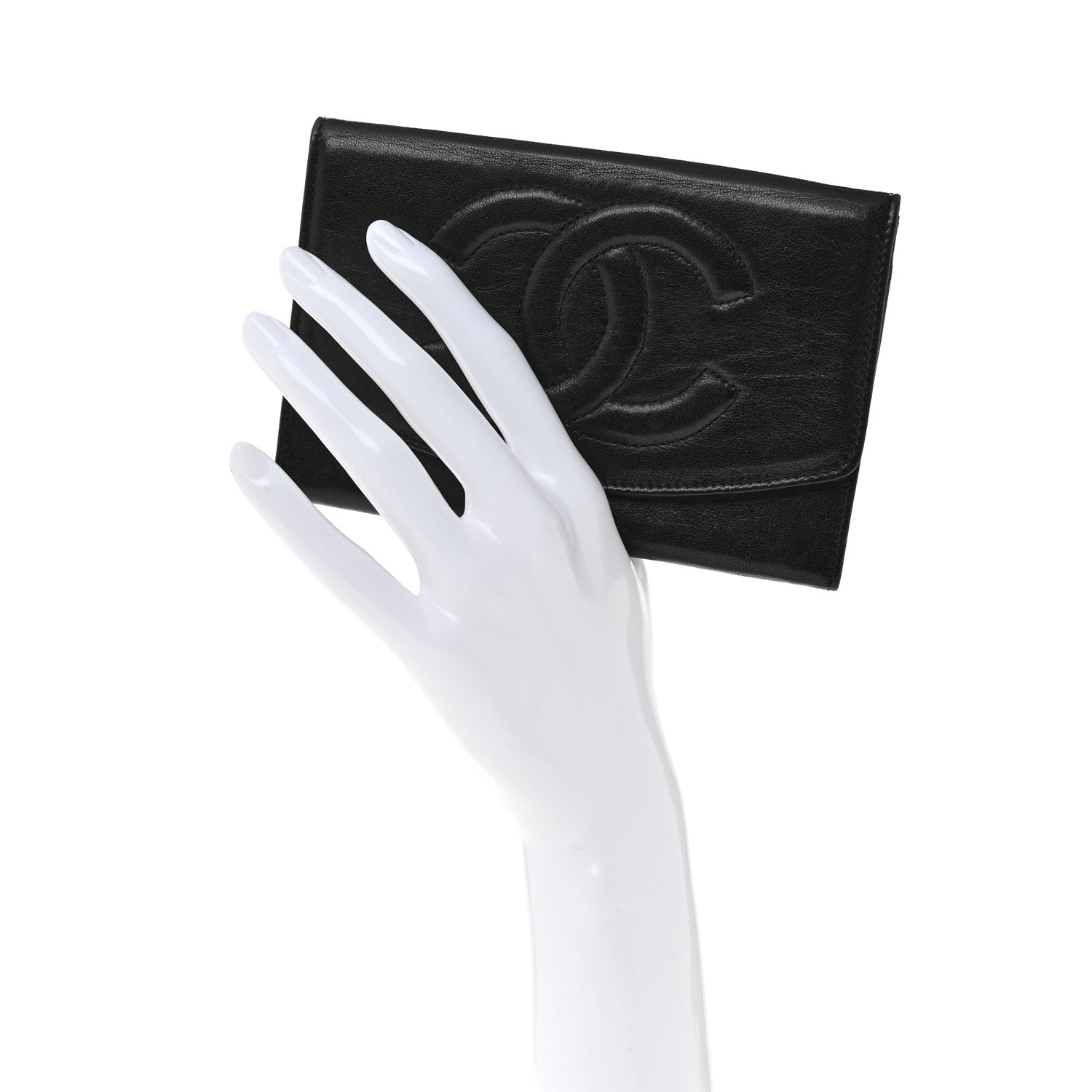 Lambskin Timeless CC Flap Wallet Black