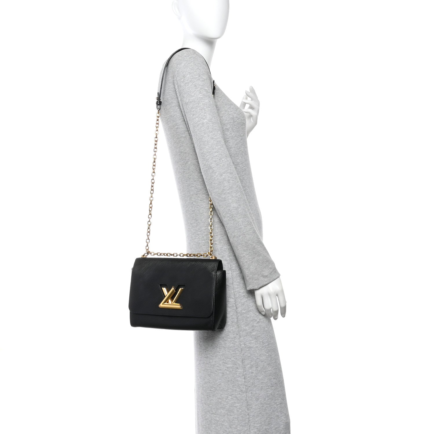 Epi Twist Shoulder Bag MM Black