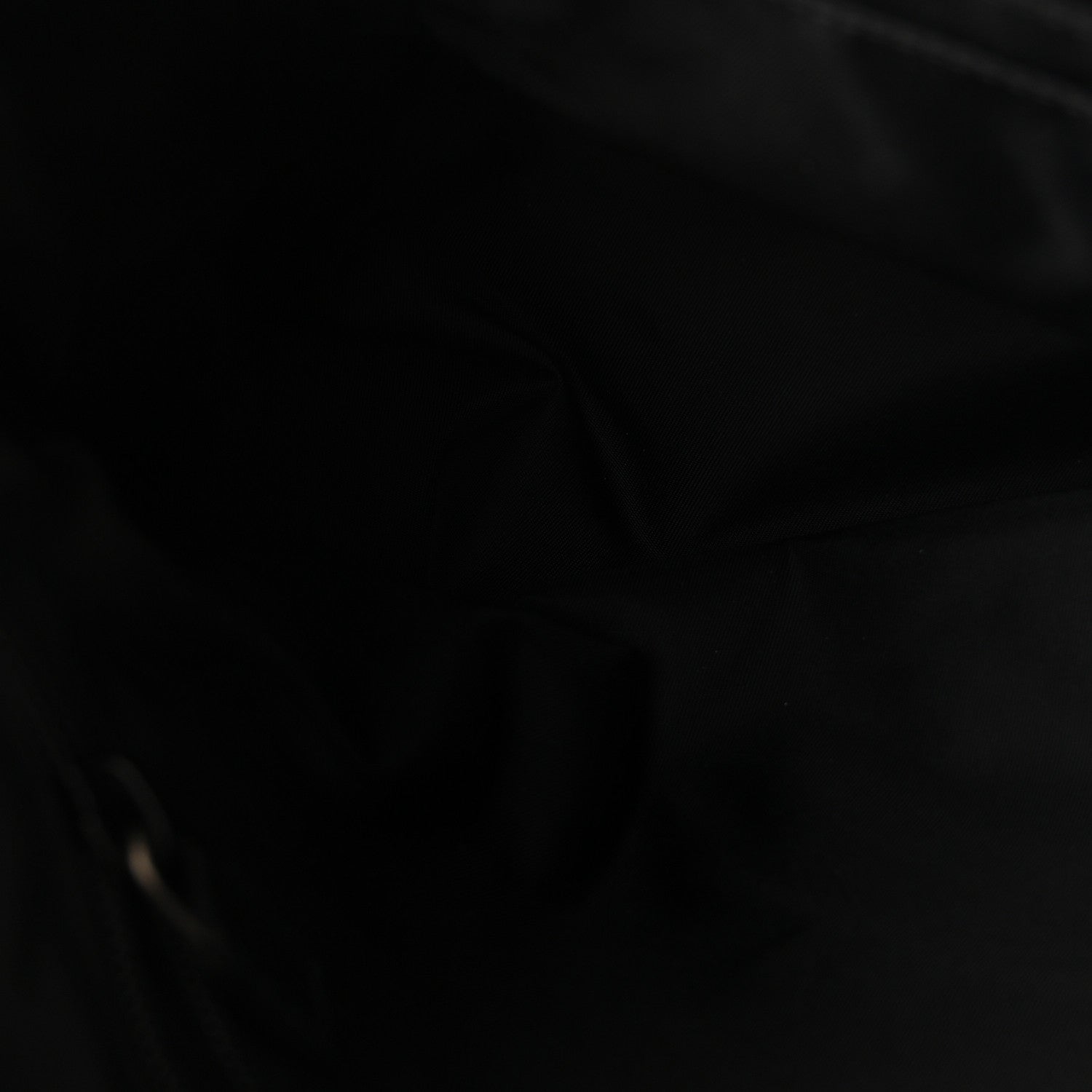 Techno Canvas Selleria Calfskin Web Small Flat Messenger Bag Black