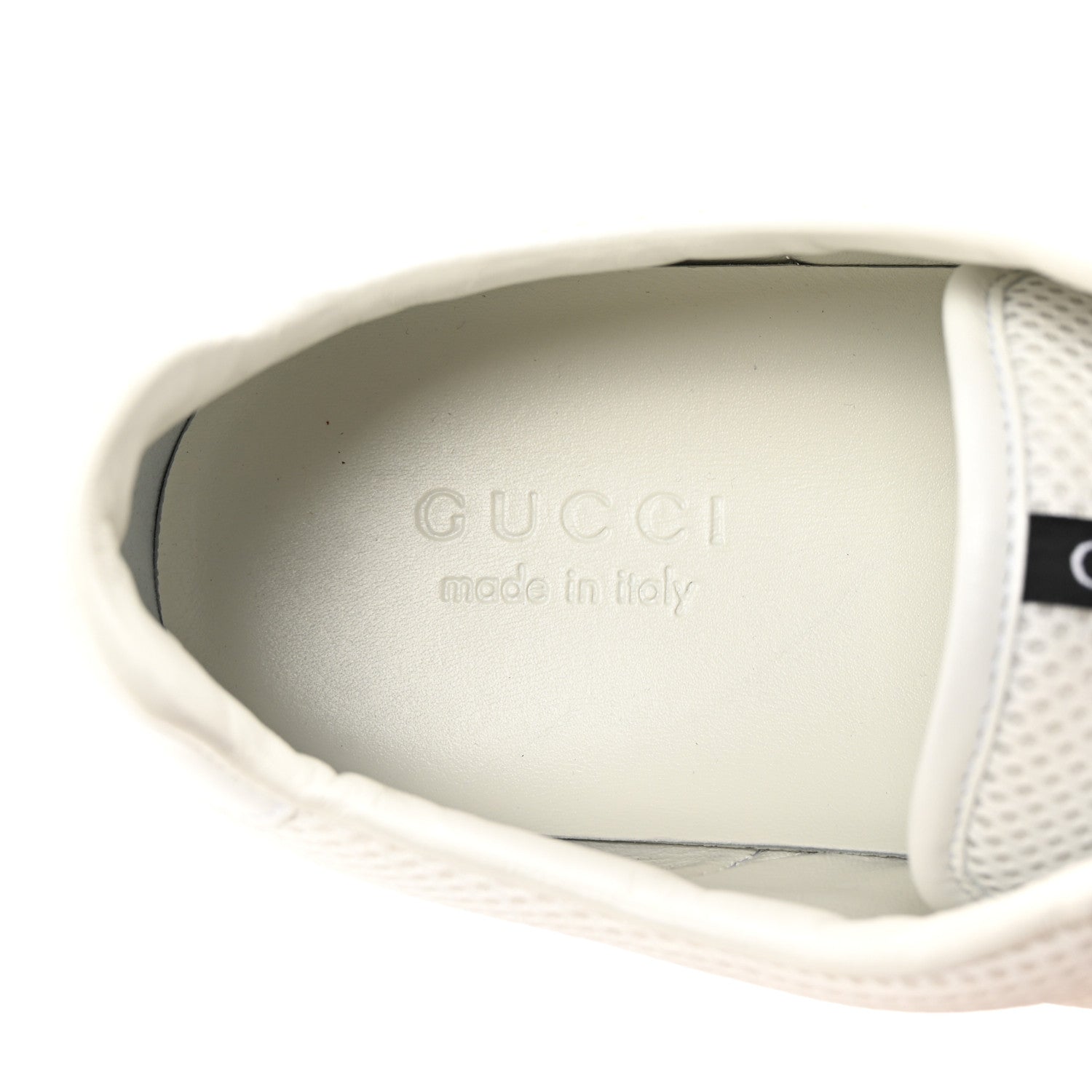 Calfskin Mens Web Sneakers 10 White