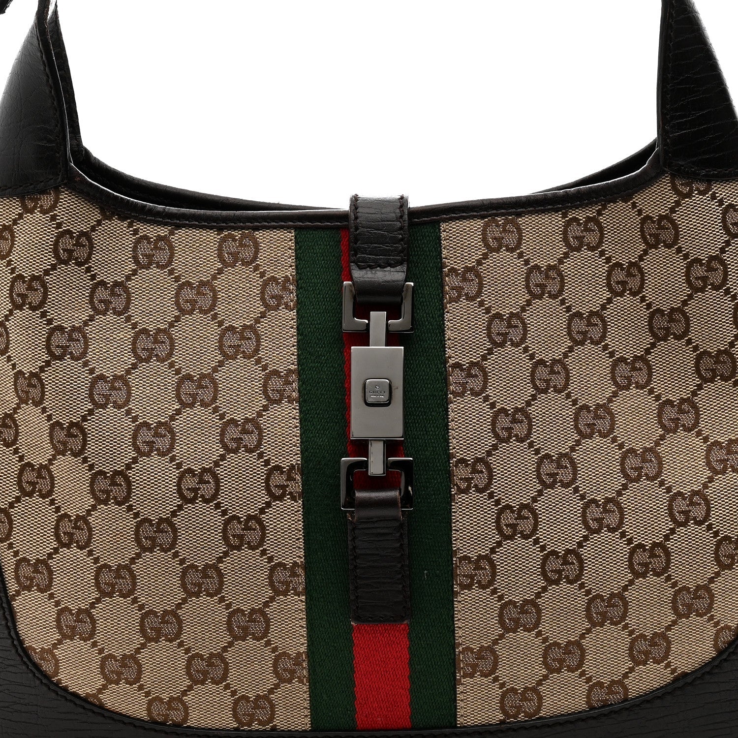 Monogram Web Jackie O Hobo Dark Brown