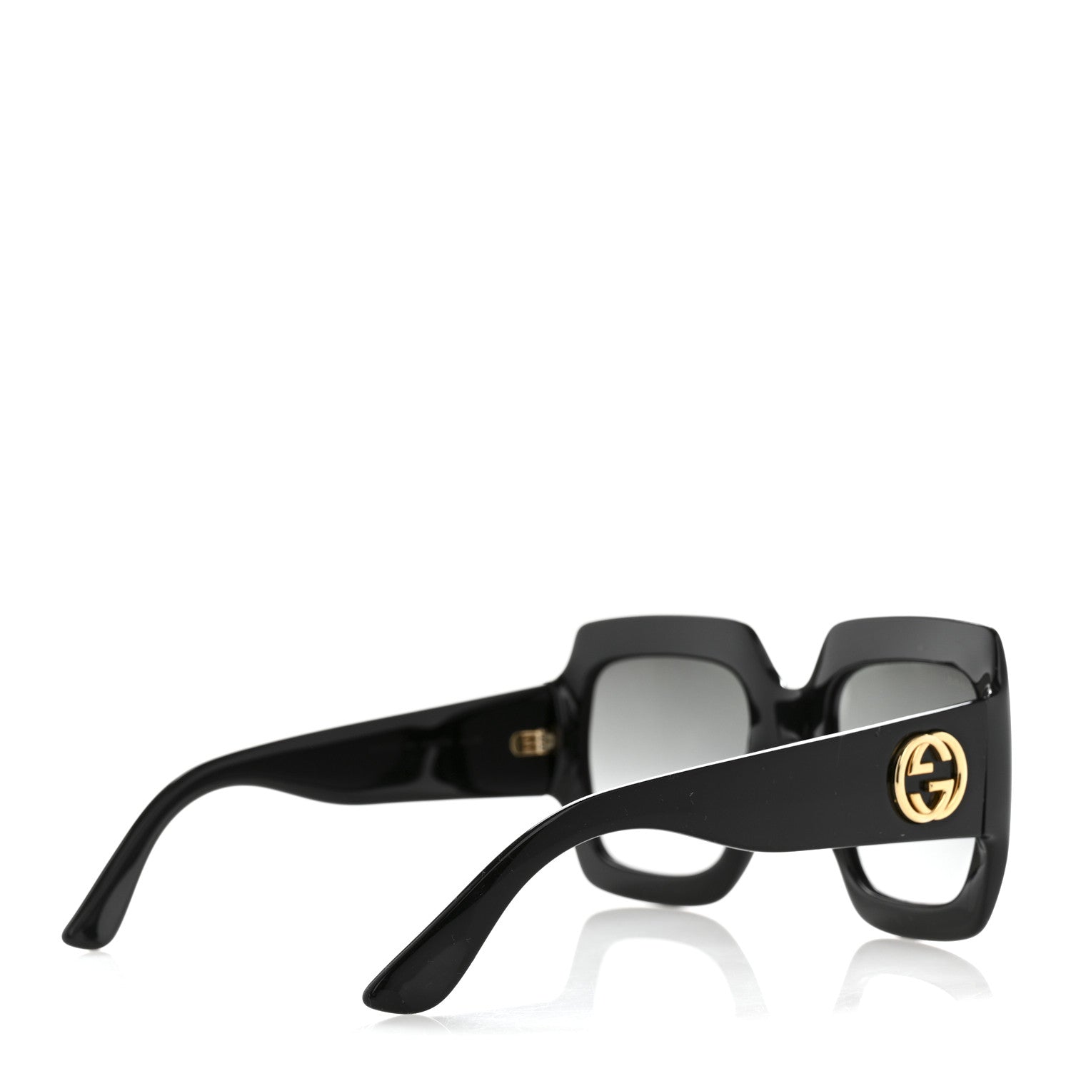 Acetate Square Frame Sunglasses GG0053S Black