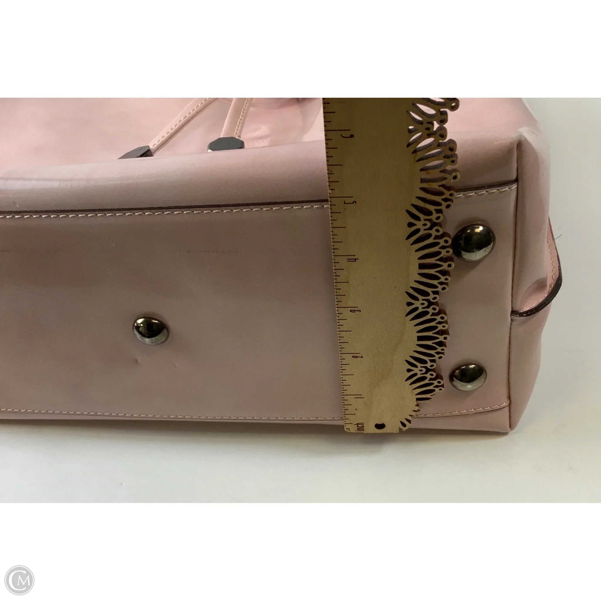Handbag Leather By Clothes Mentor, Size: Large