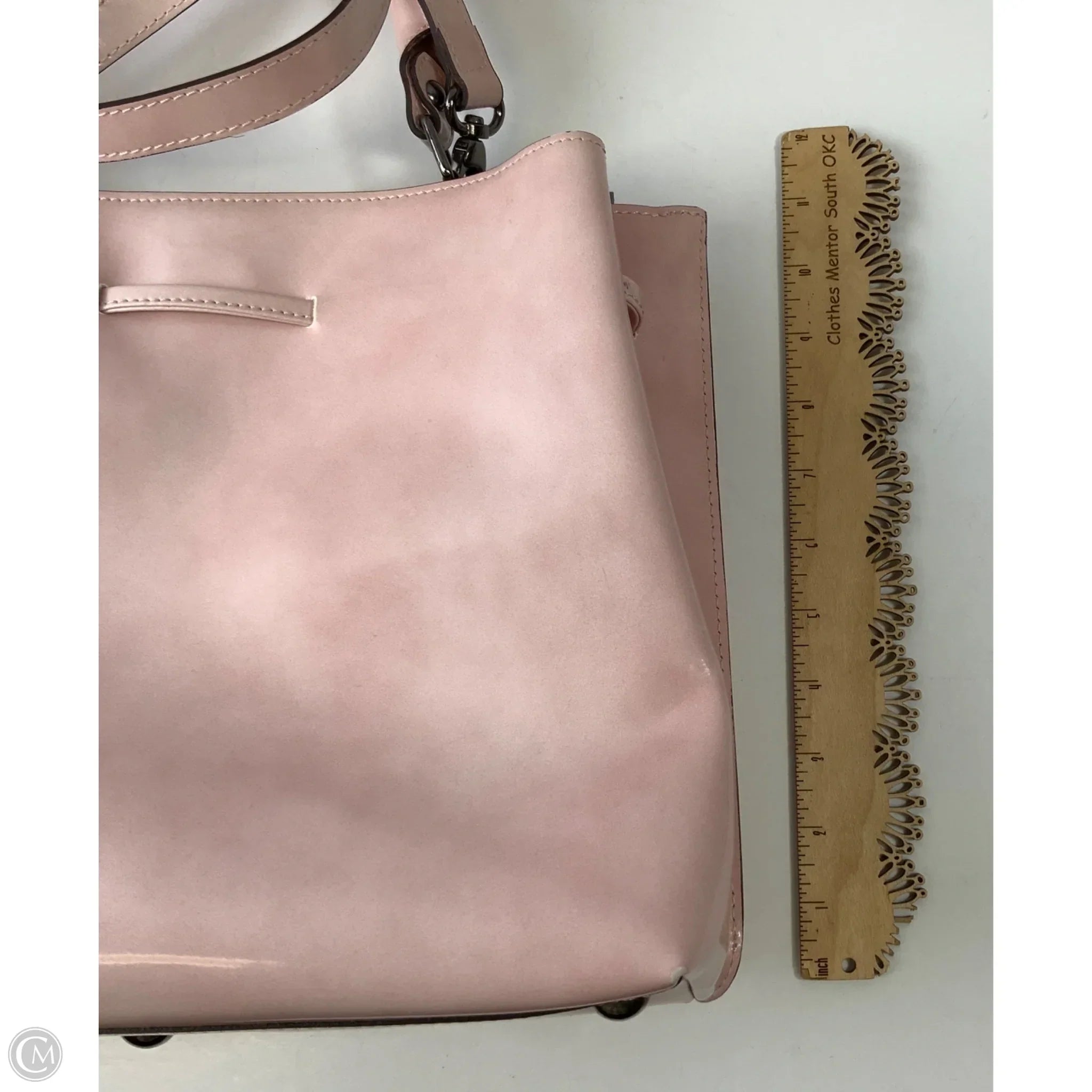 Handbag Leather By Clothes Mentor, Size: Large