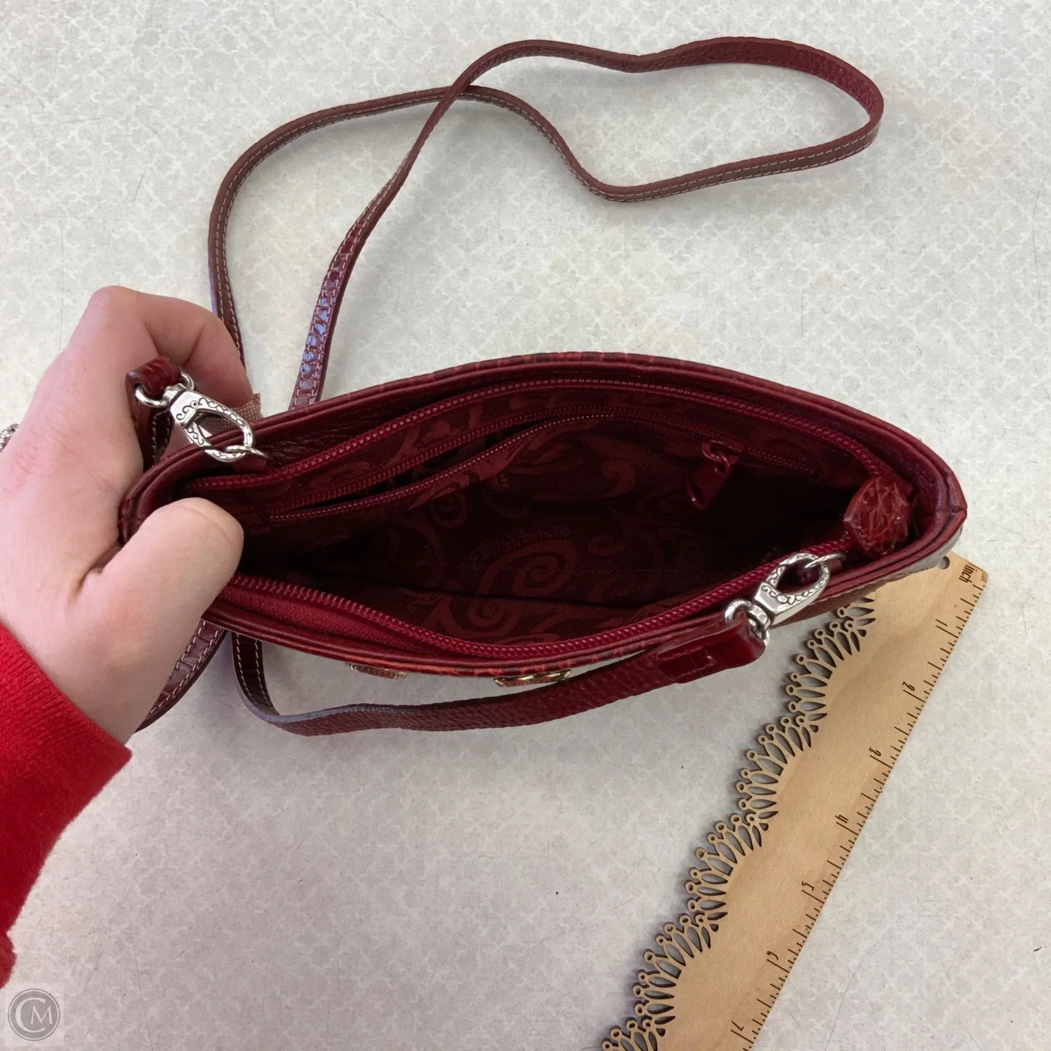 Crossbody Leather By Brighton, Size: Small
