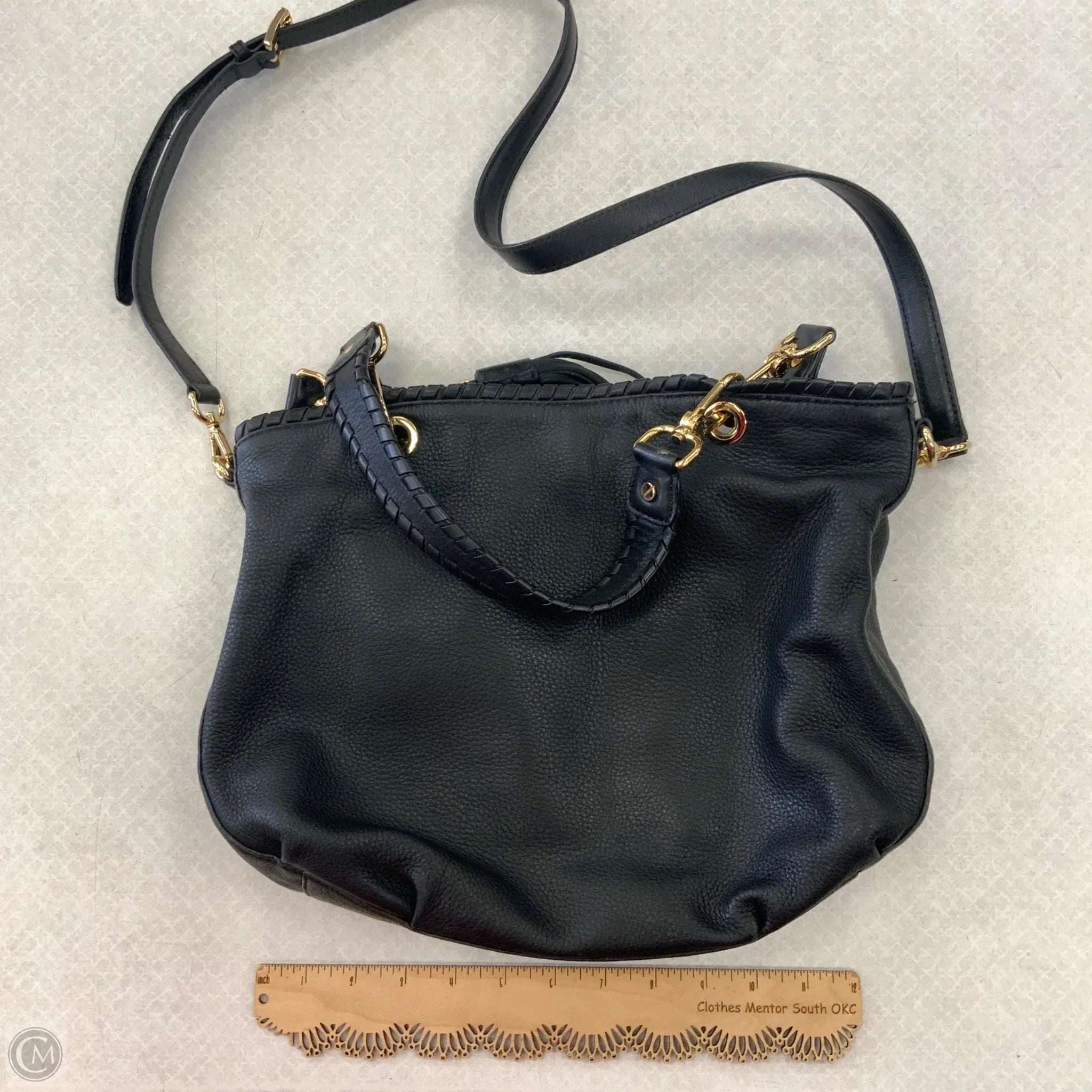 Handbag Leather By Michael By Michael Kors, Size: Large