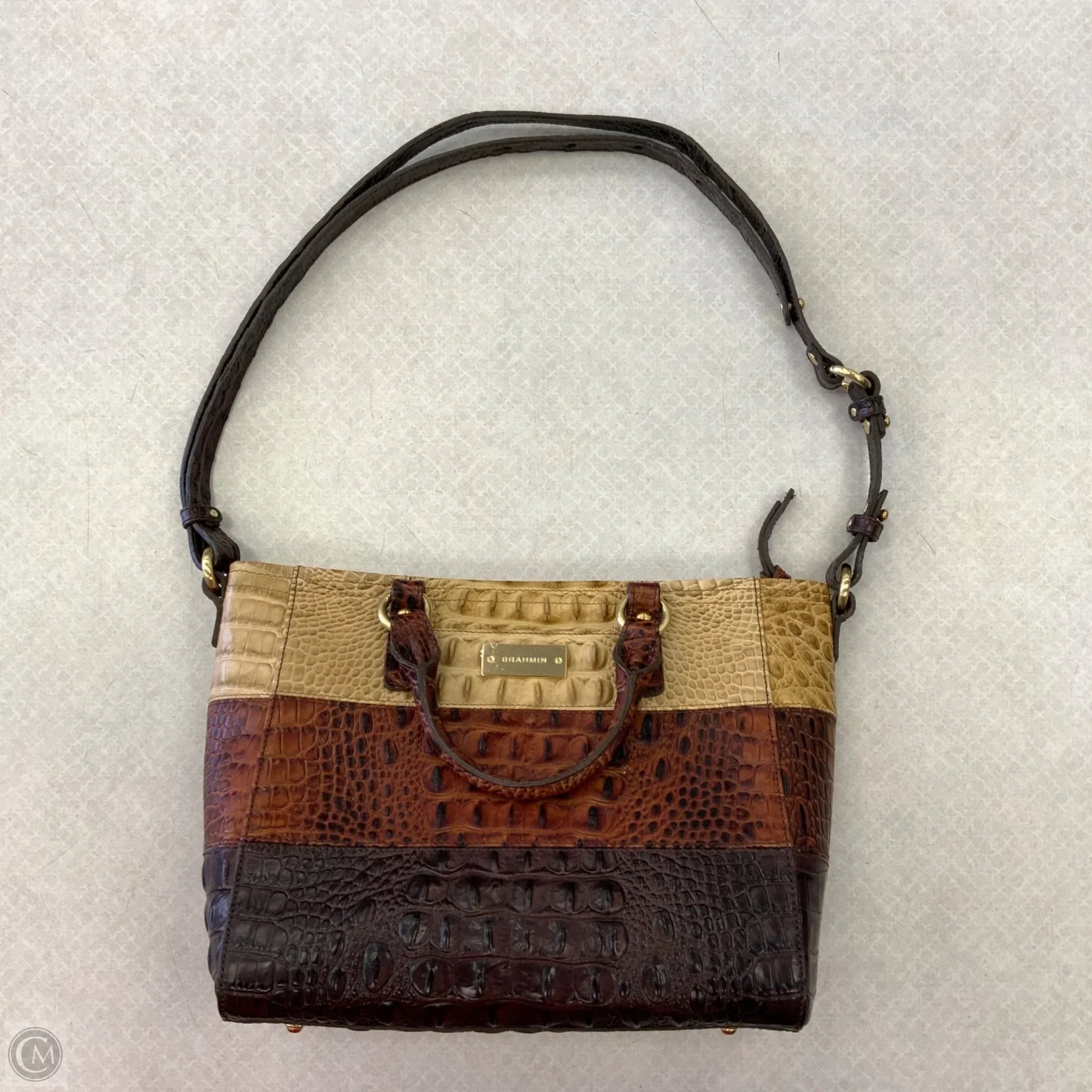 Handbag Designer By Brahmin, Size: Large