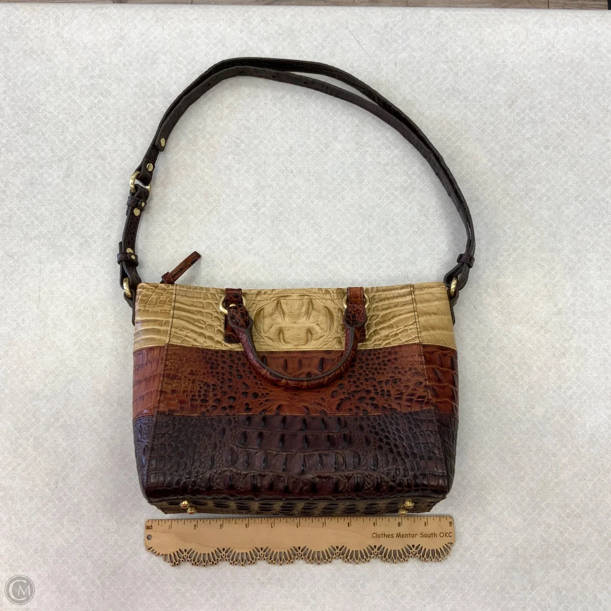 Handbag Designer By Brahmin, Size: Large