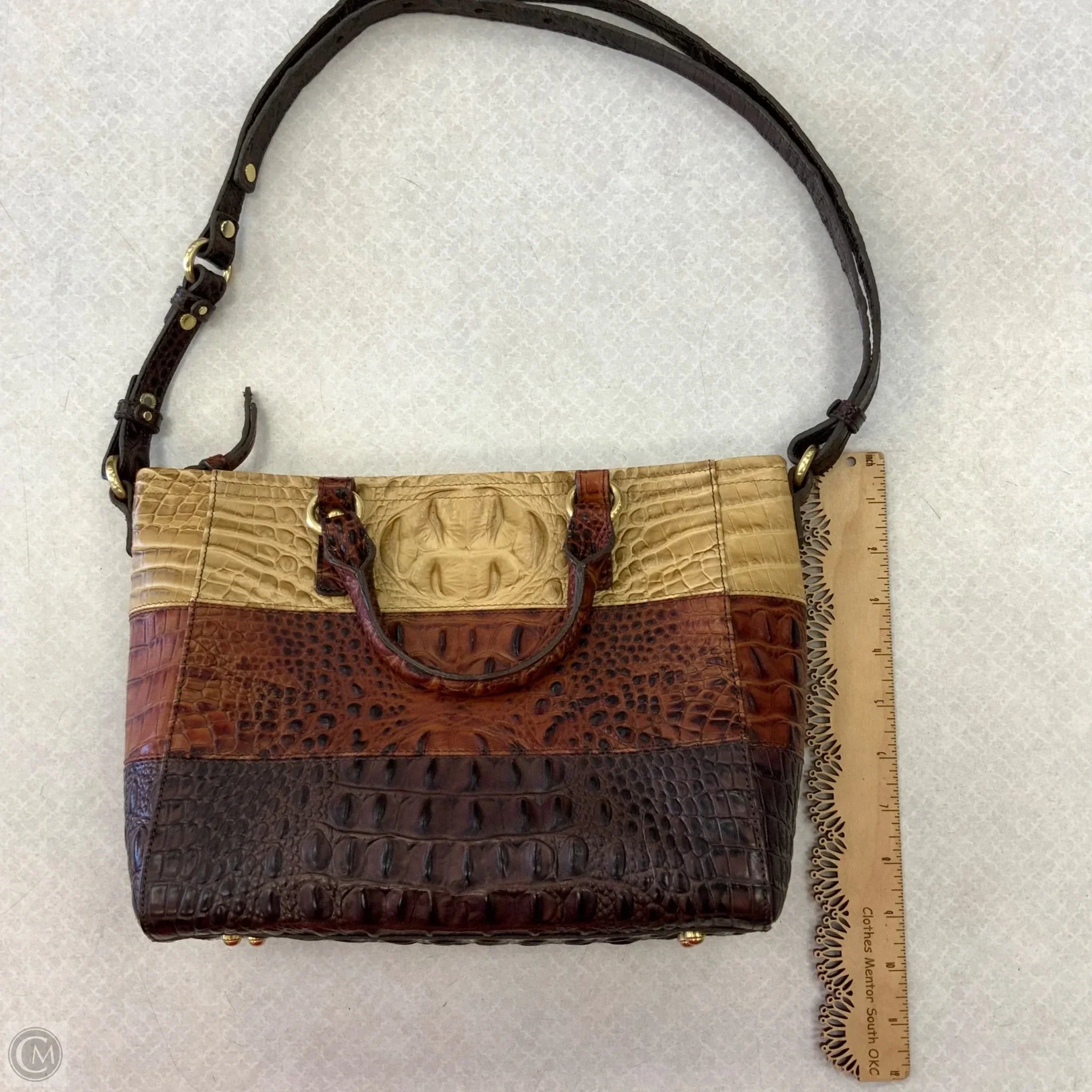 Handbag Designer By Brahmin, Size: Large