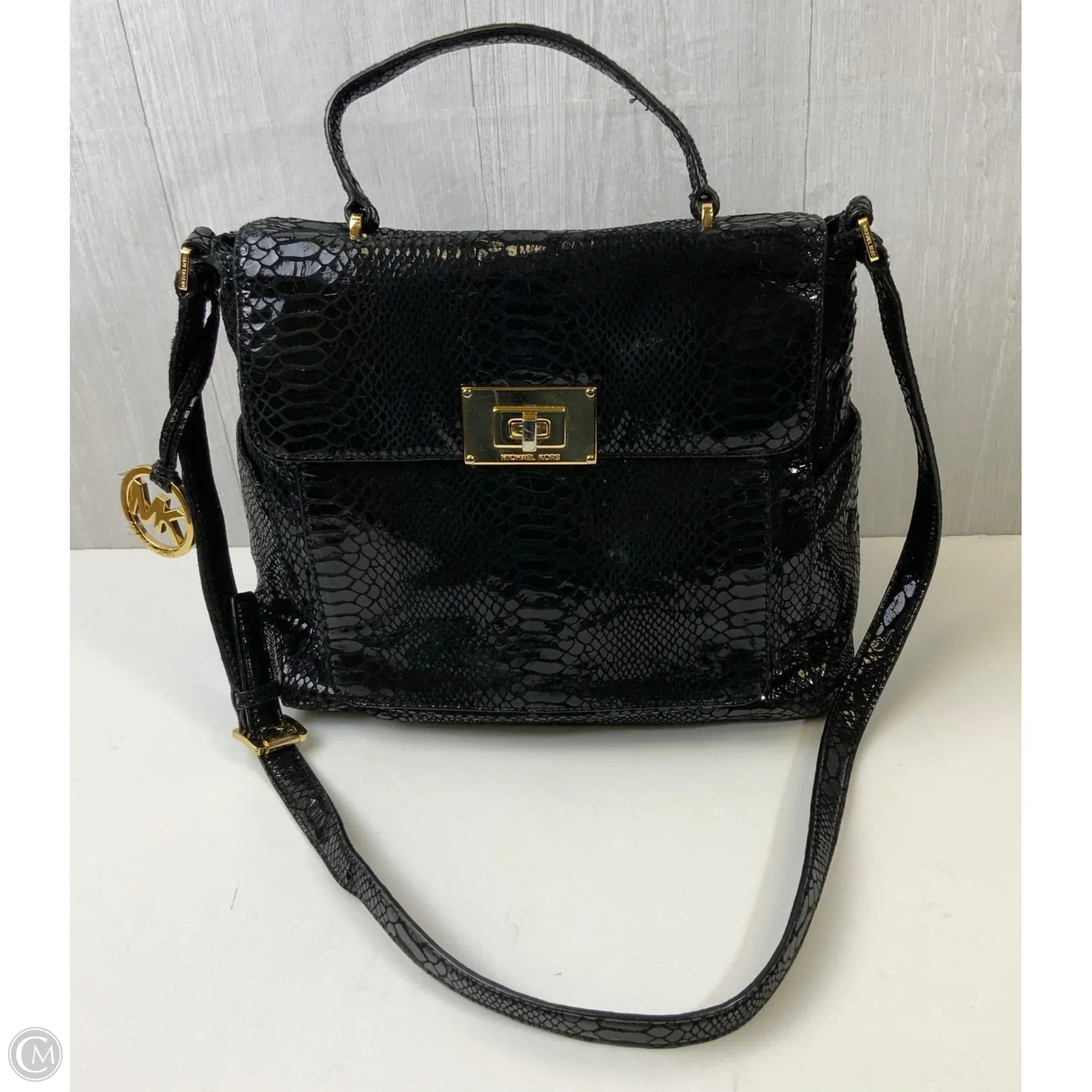 Handbag Leather By Michael By Michael Kors, Size: Large