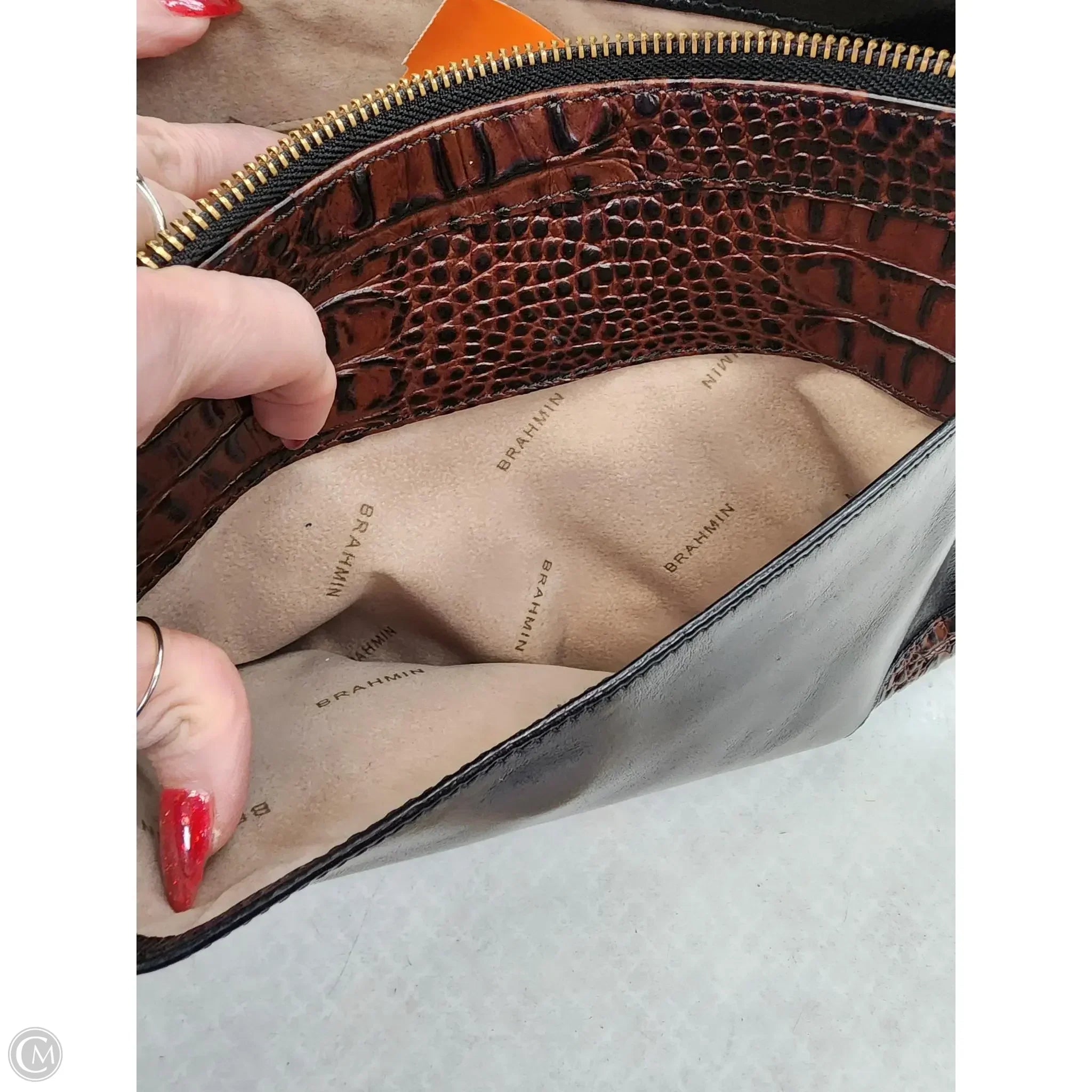 Handbag Designer By Brahmin, Size: Medium
