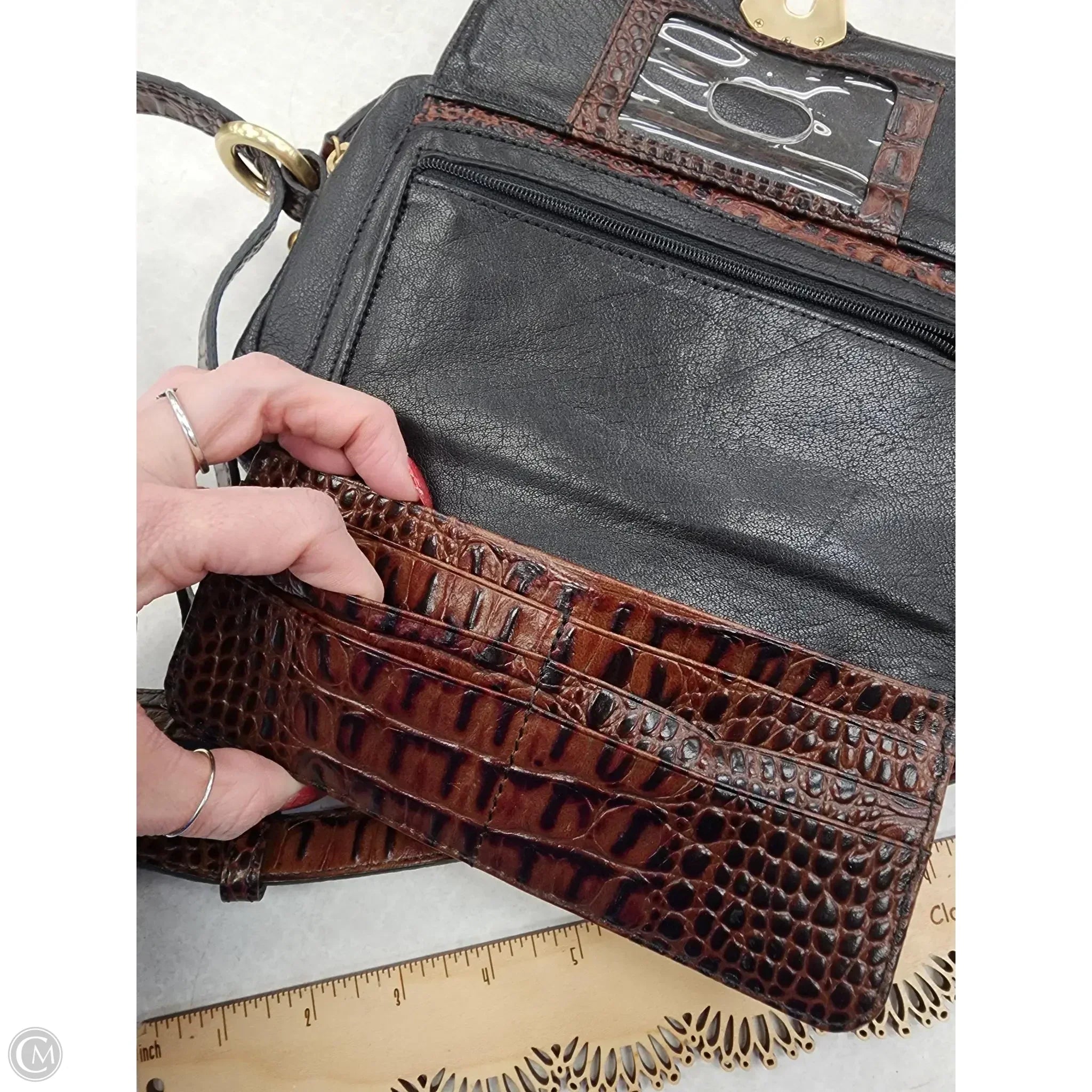 Handbag Designer By Brahmin, Size: Small