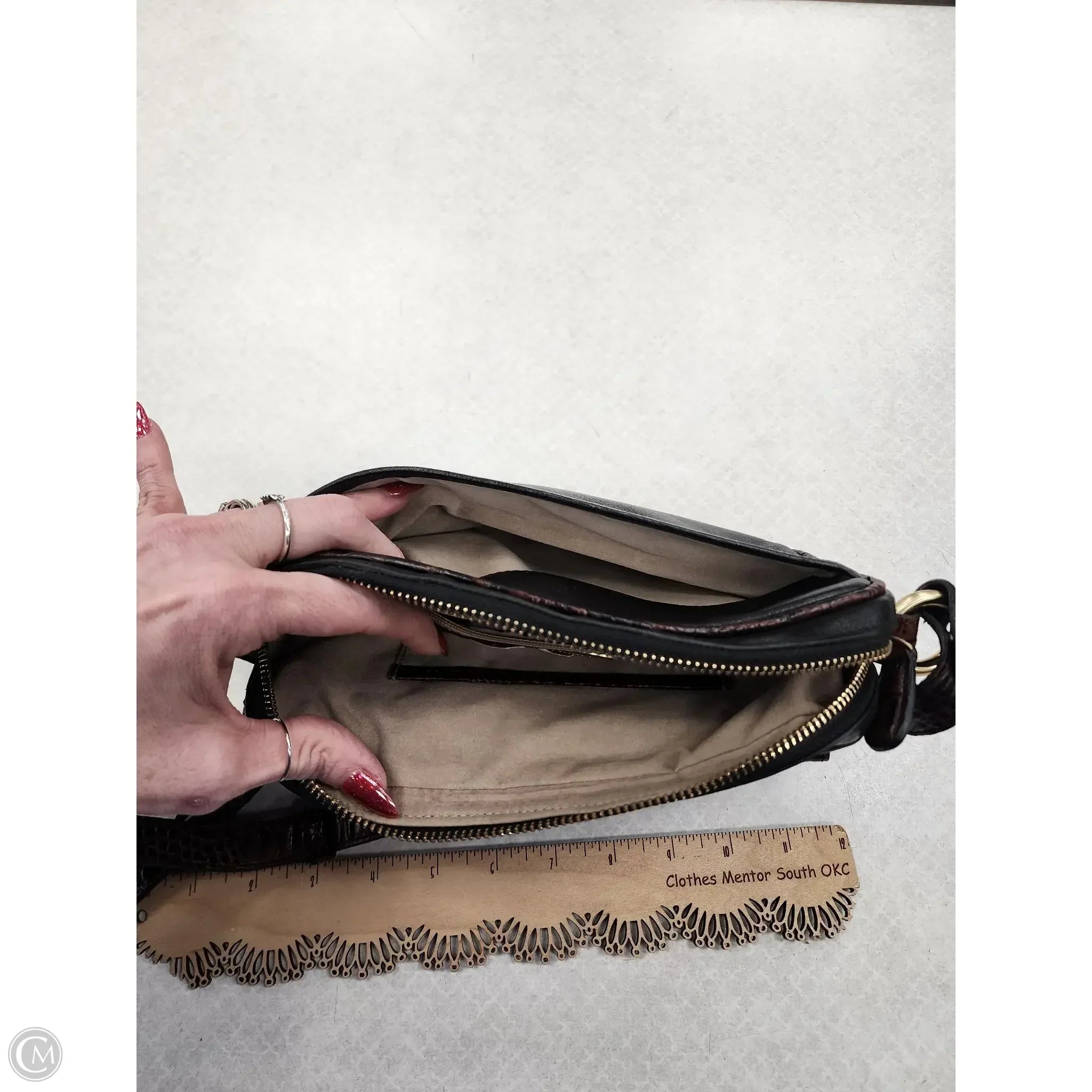 Handbag Designer By Brahmin, Size: Small