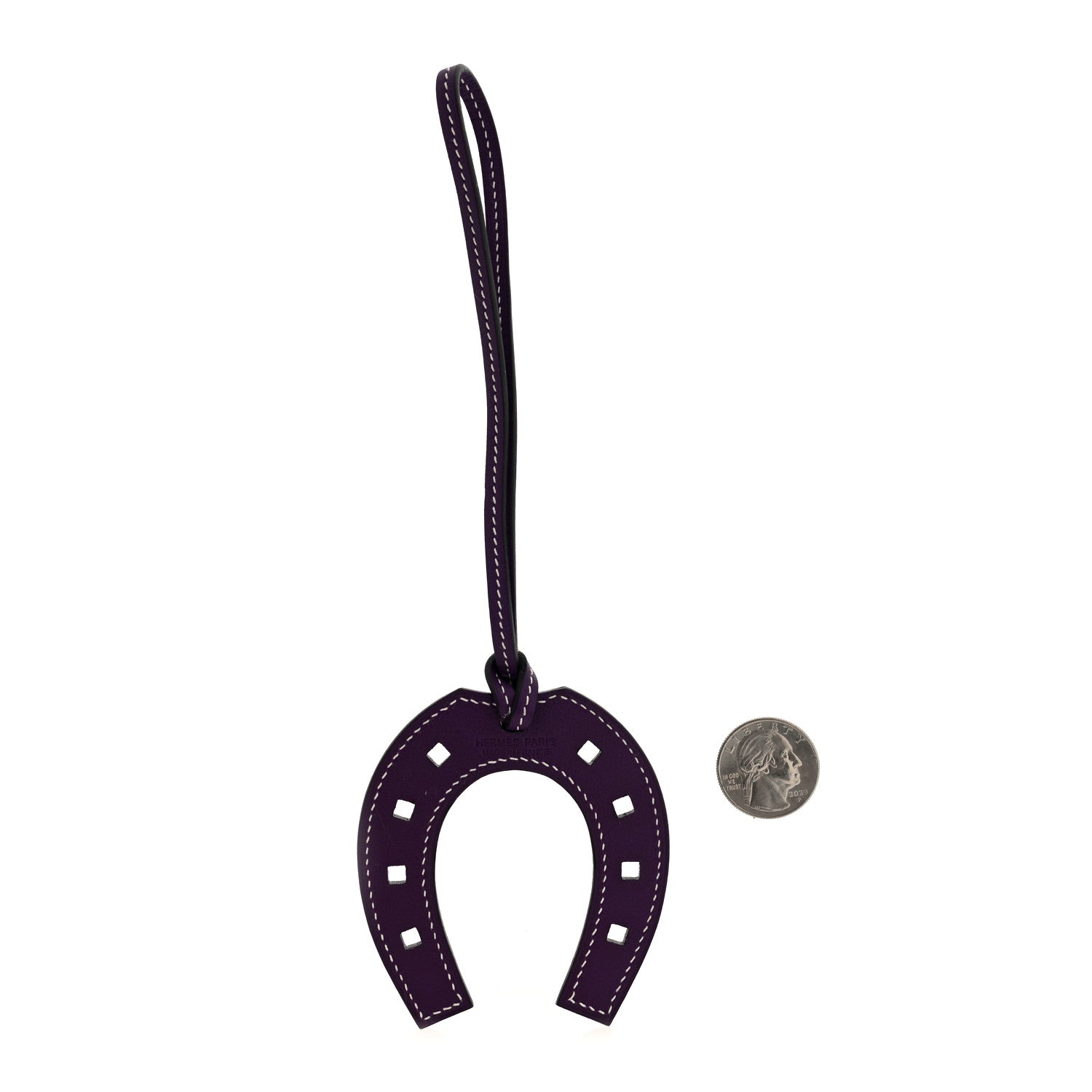 Swift Paddock Horseshoe Bag Charm Ultraviolet