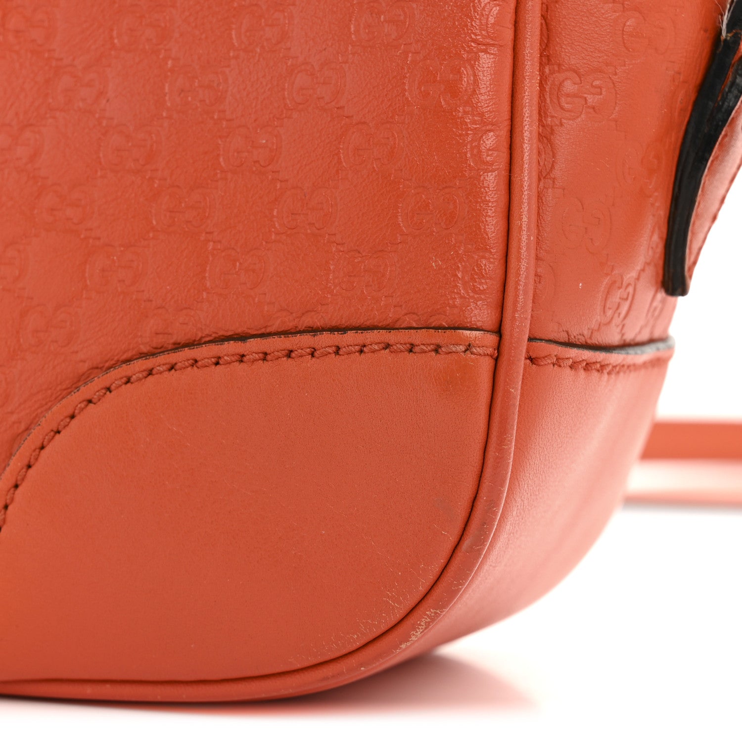 Soft Microguccissima Mini Bree Messenger Bag Sun Orange