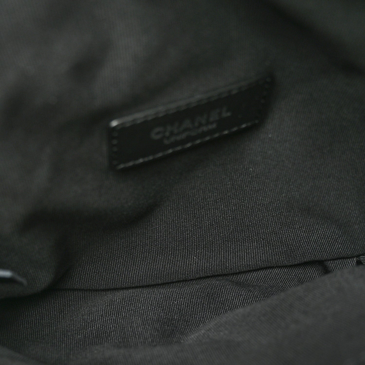 Calfskin Quilted Waist Belt Bag Black