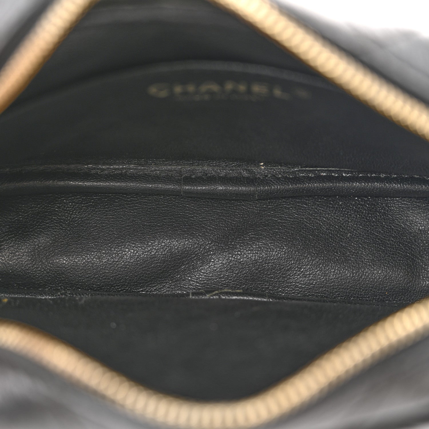 Aged Calfskin Quilted Mini Reissue Camera Case Black