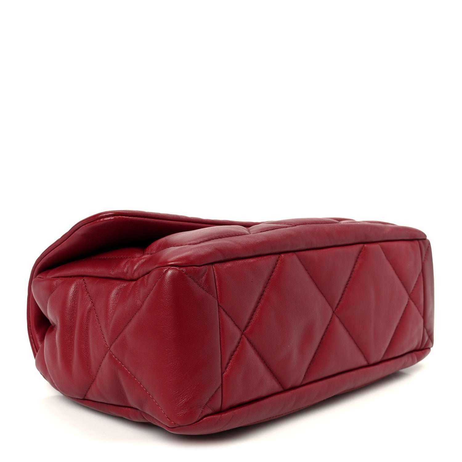Lambskin Quilted Large Flap Red