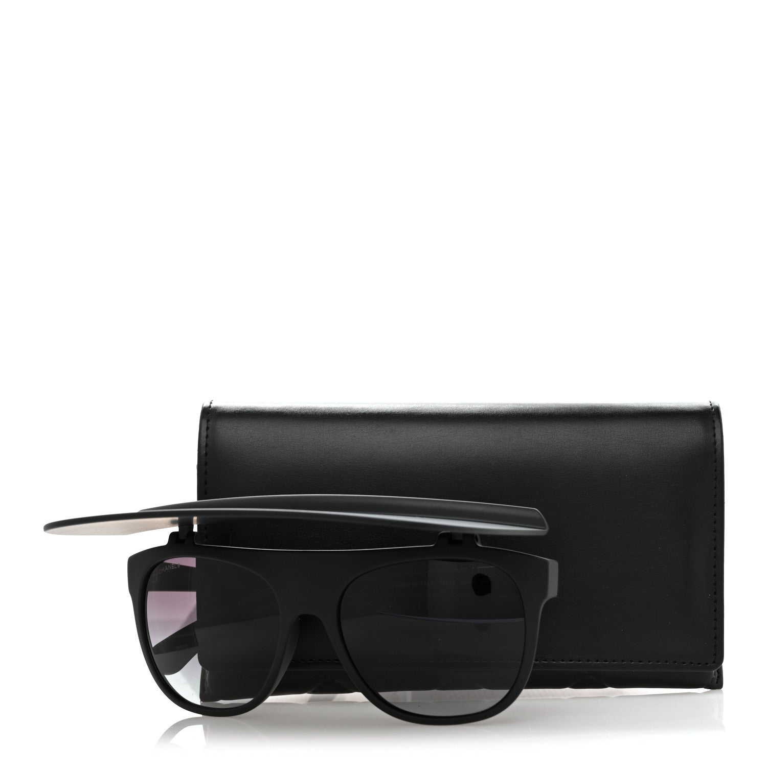 Acetate Visor Sunglasses 71046 Matte Black