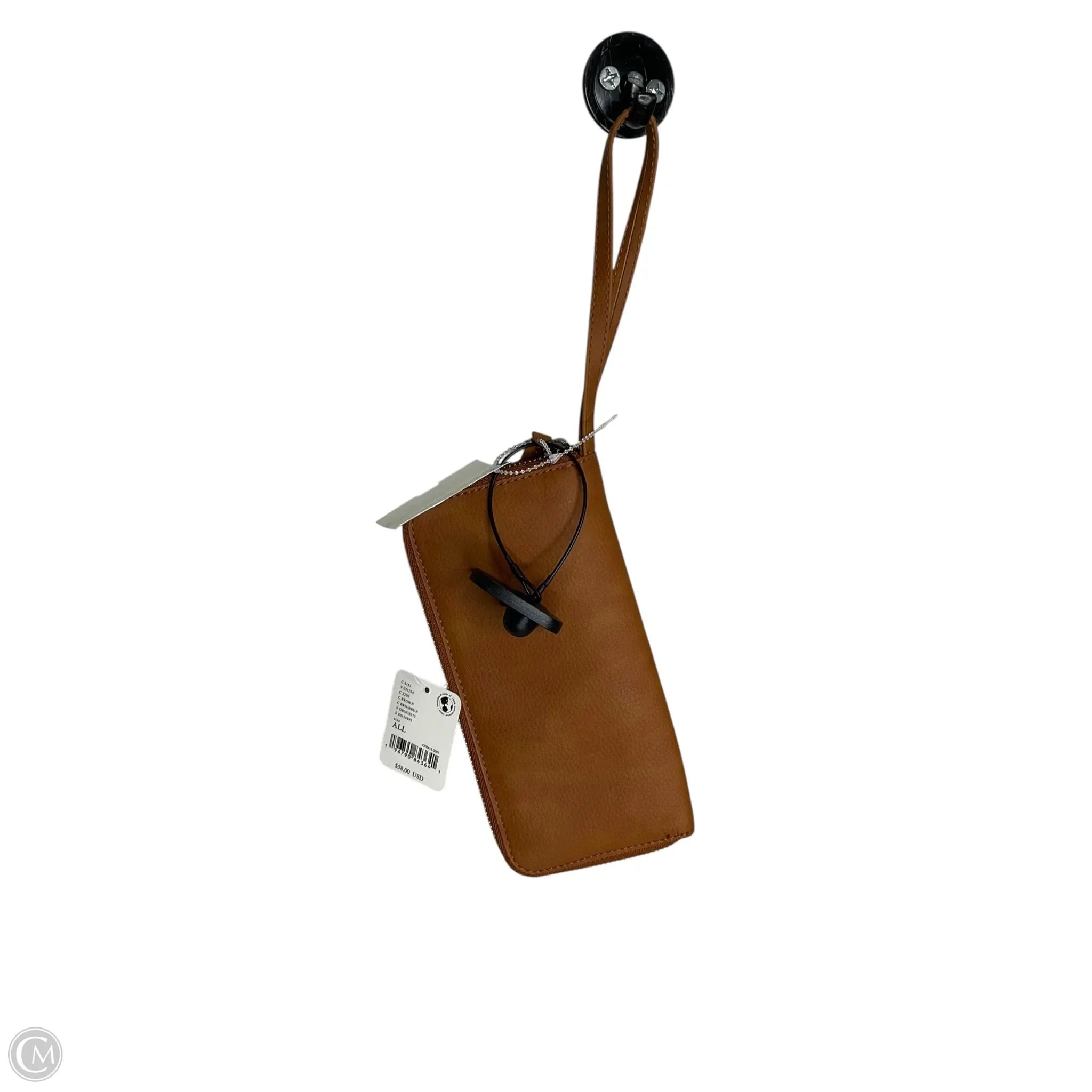 Wallet Leather By Free People, Size: Medium