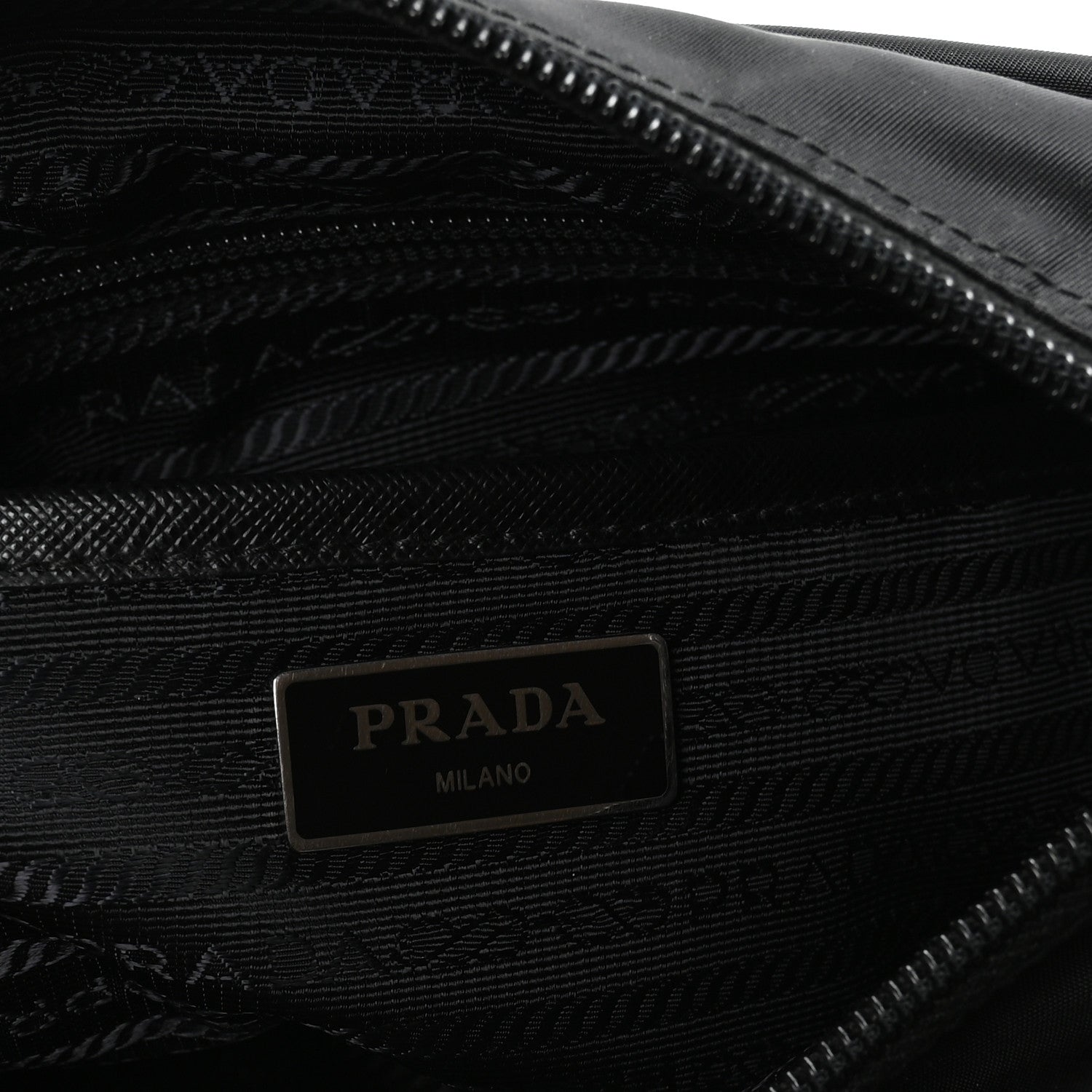 Nylon New Vela Studded Messenger Bag Black
