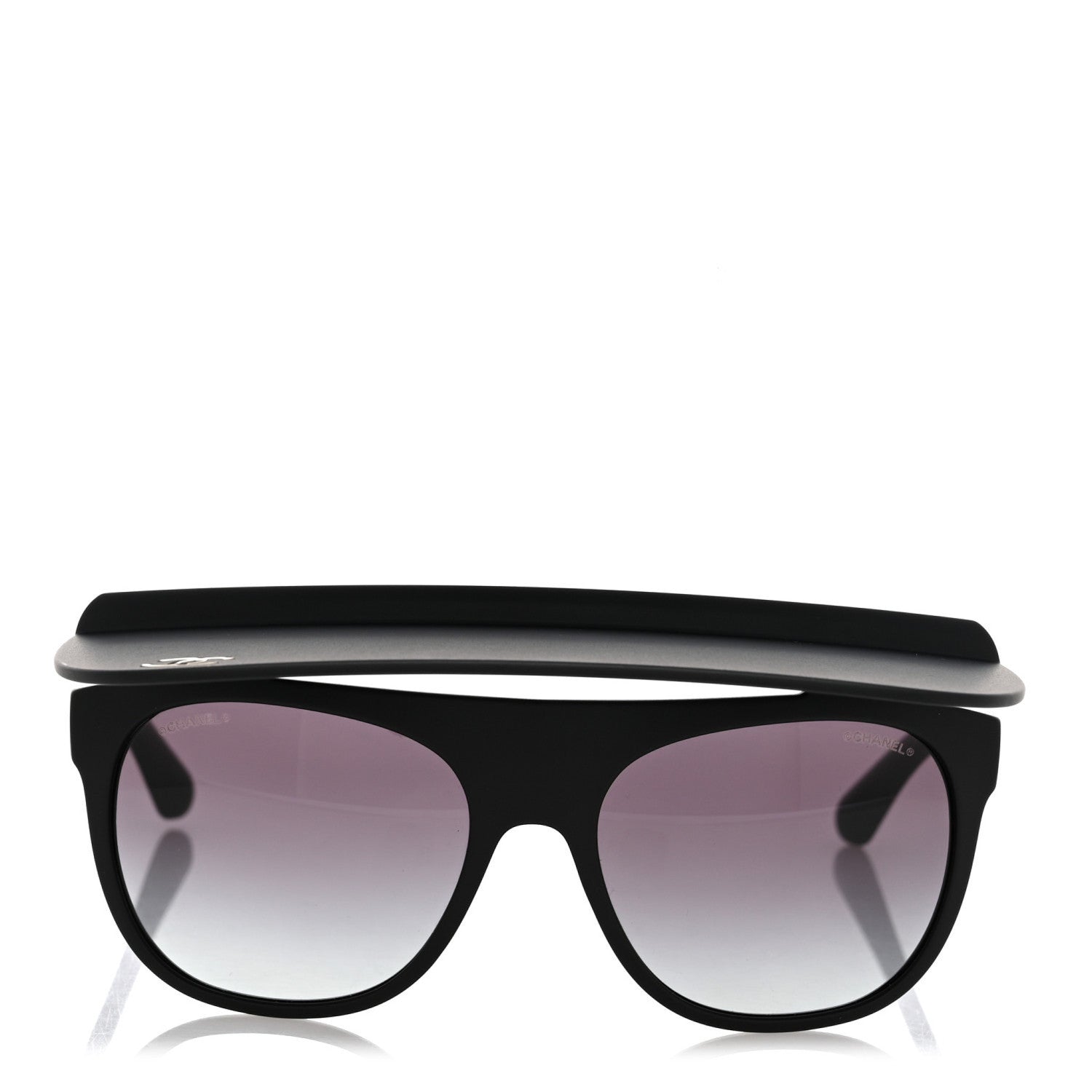 Acetate Visor Sunglasses 71046 Matte Black