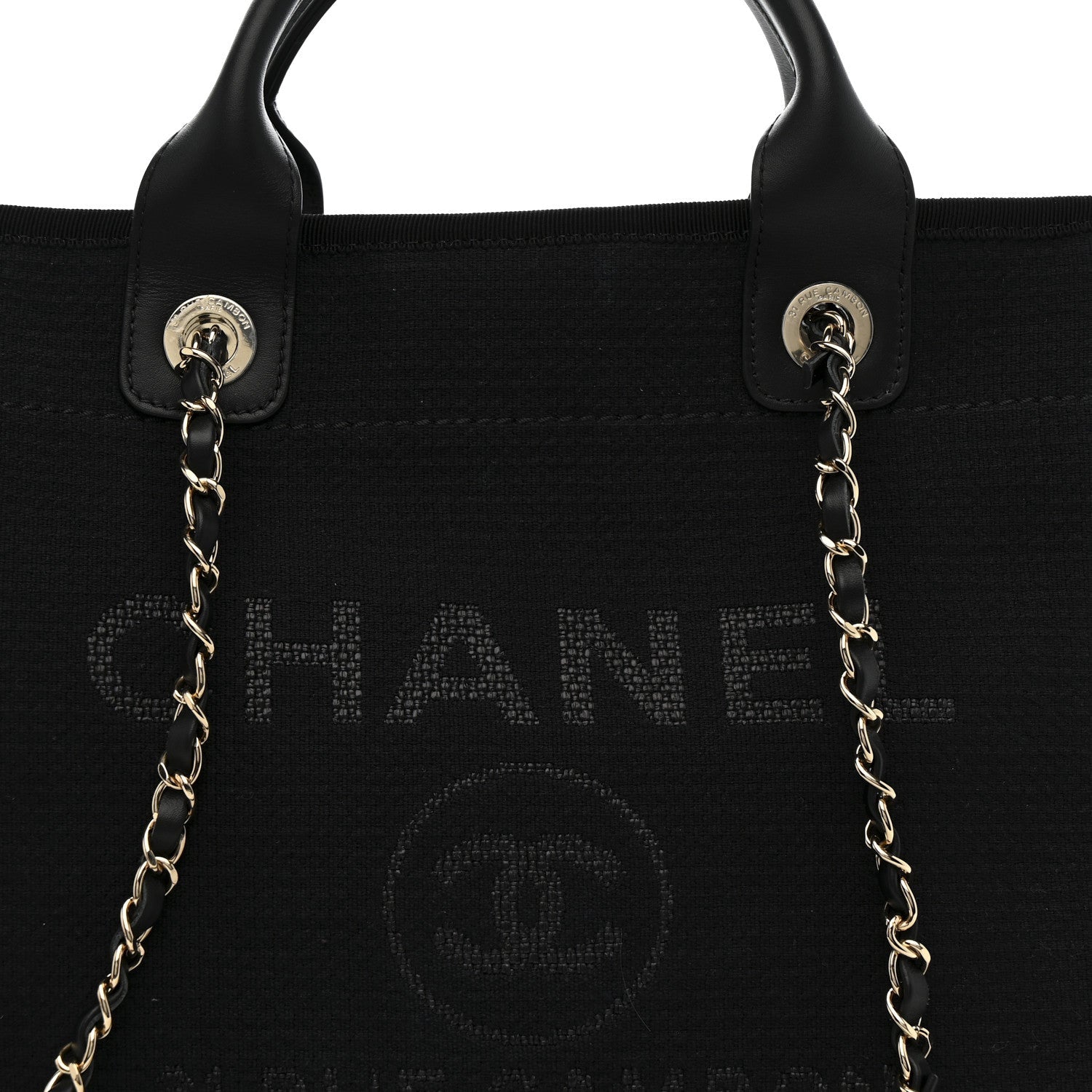 Mixed Fibers Small Deauville Tote Black
