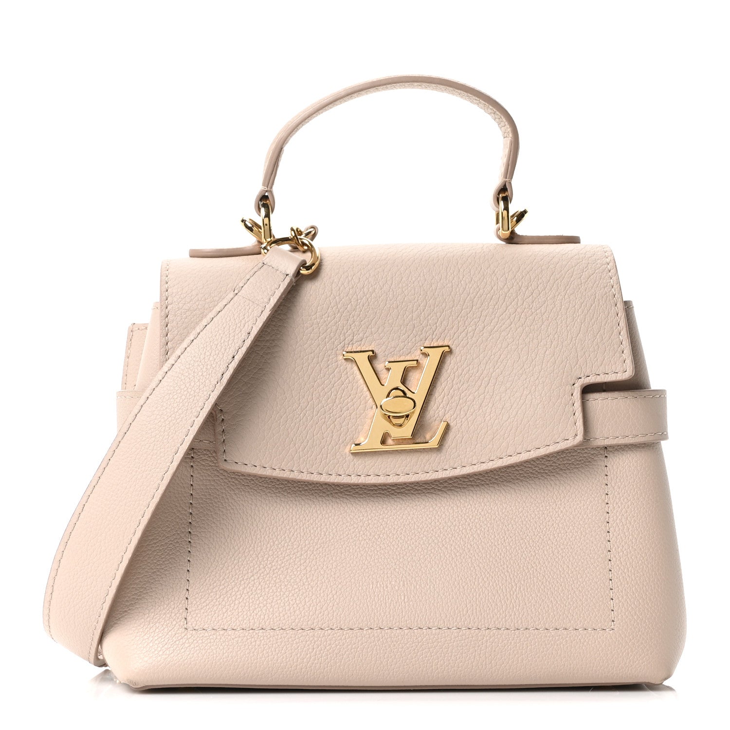 Soft Calfskin Mini Lockme Ever Greige