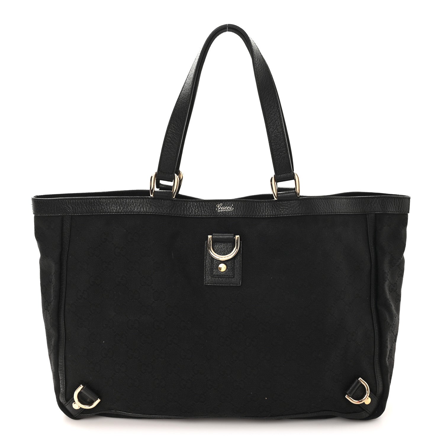 Monogram Large Abbey Tote Black