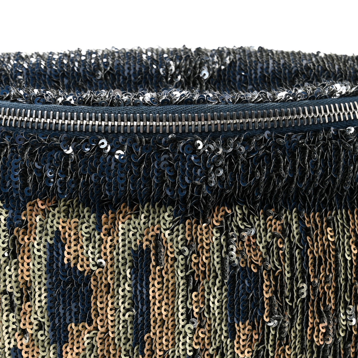 Sequin Coco Cuba Waist Bag Fanny Pack Blue Pink