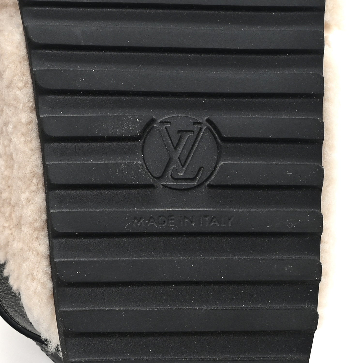 Shearling Paseo Sandals 37 Black