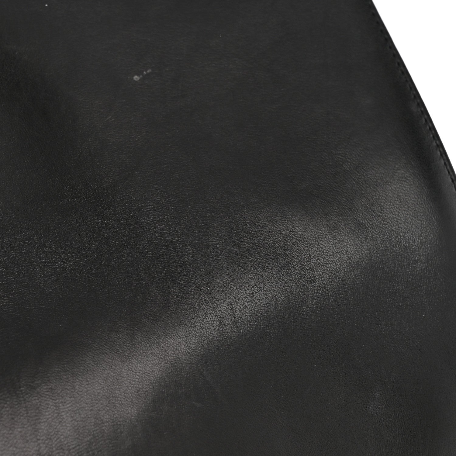 Lambskin Quilted Large Boy Flap Black
