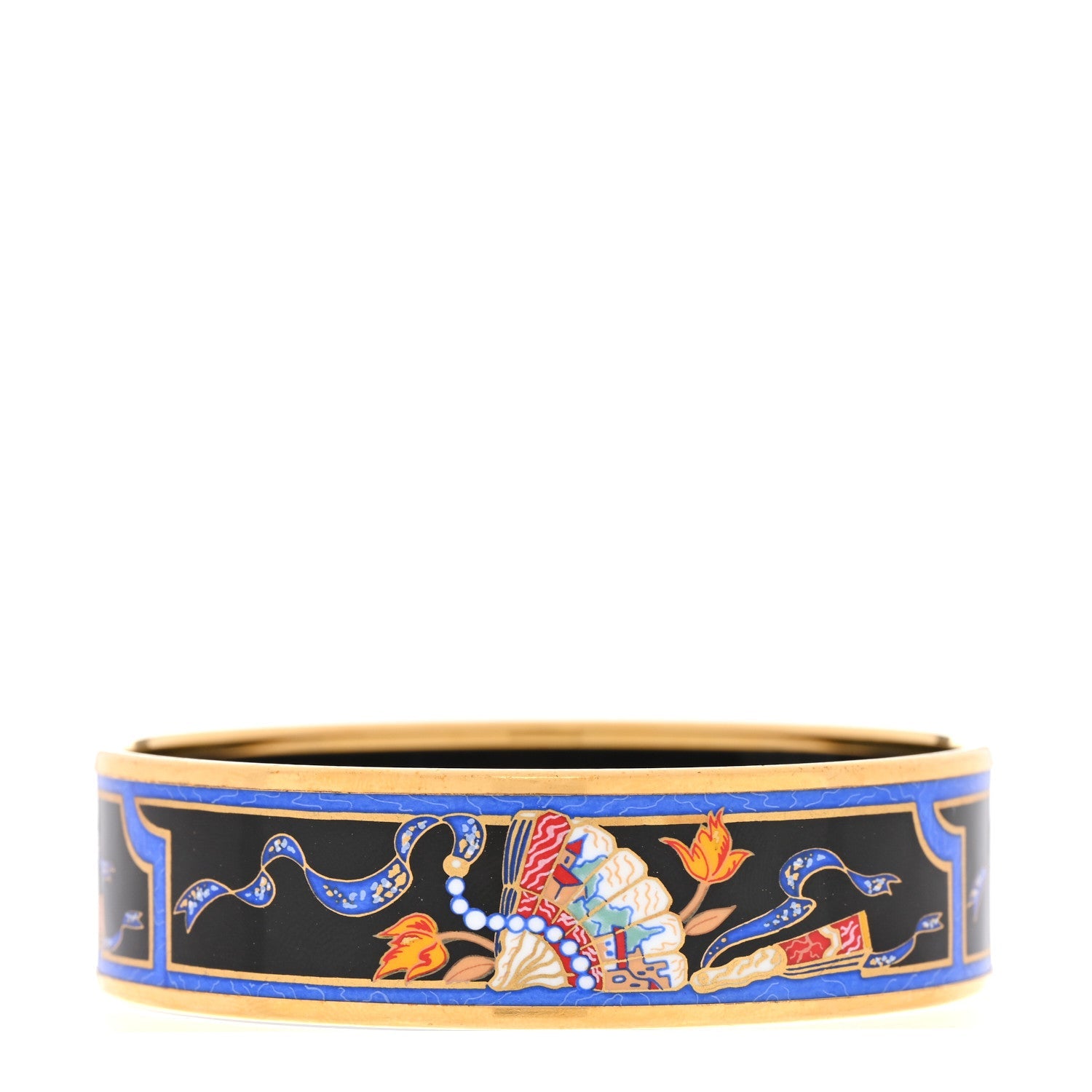 Enamel Printed Medium Folding Fan Bracelet 70