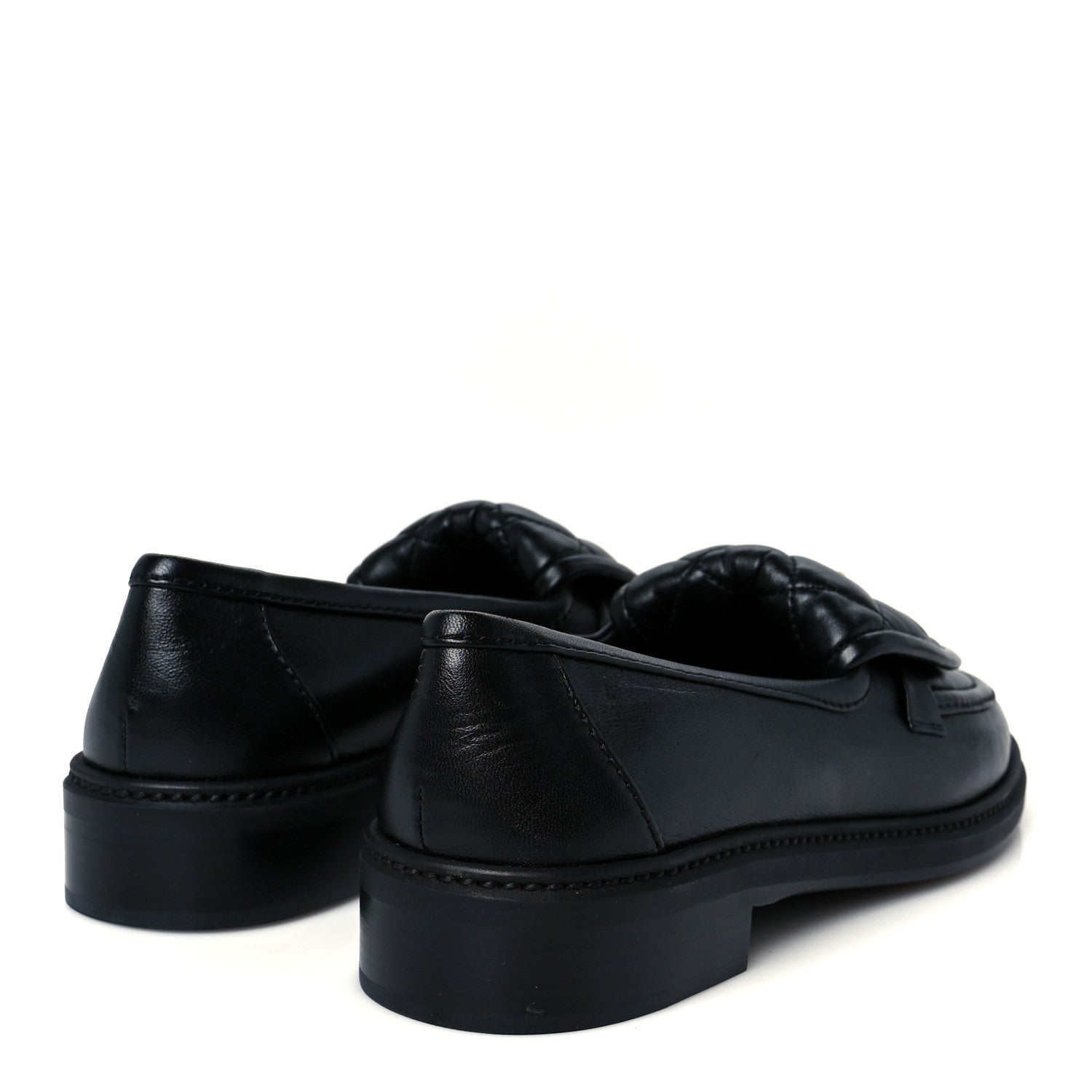 Lambskin Quilted CC Turnlock Loafers 39.5 Black