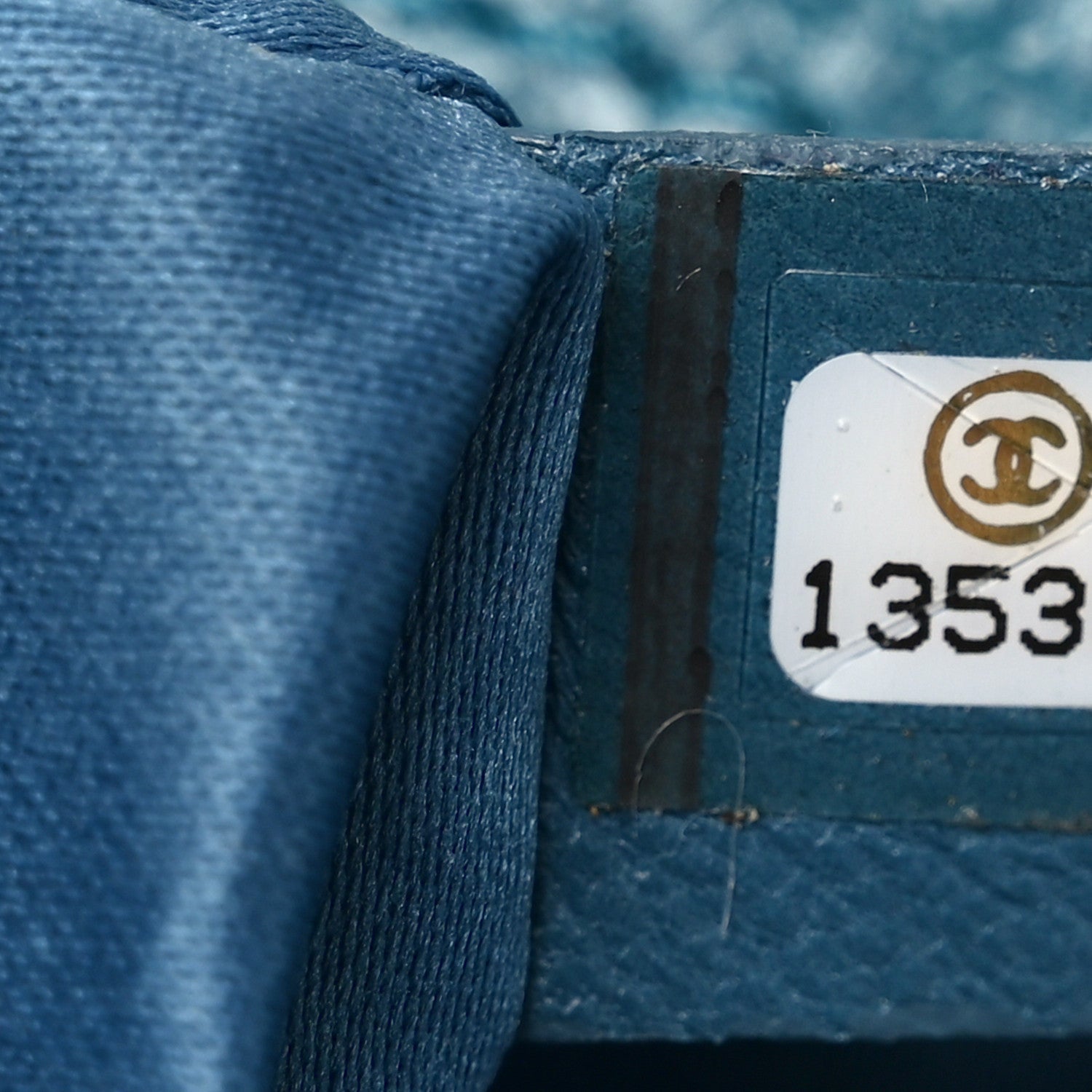Glazed Calfskin Large On The Road Large Frame Tote Blue