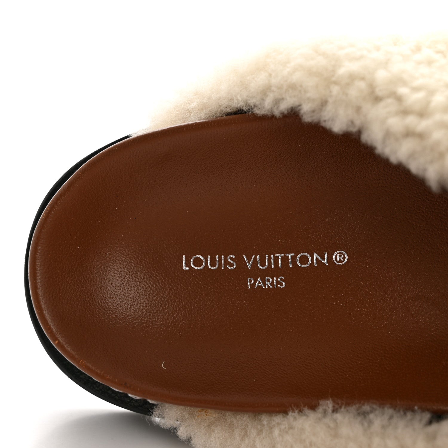 Shearling Paseo Flat Comfort Mule 36 Brown