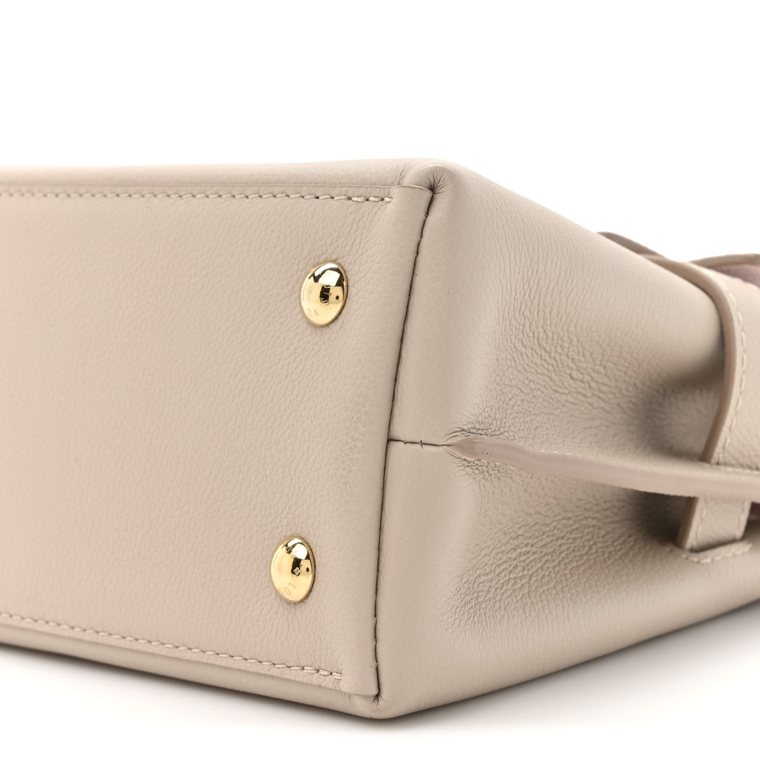 Soft Calfskin Mini Lockme Ever Greige